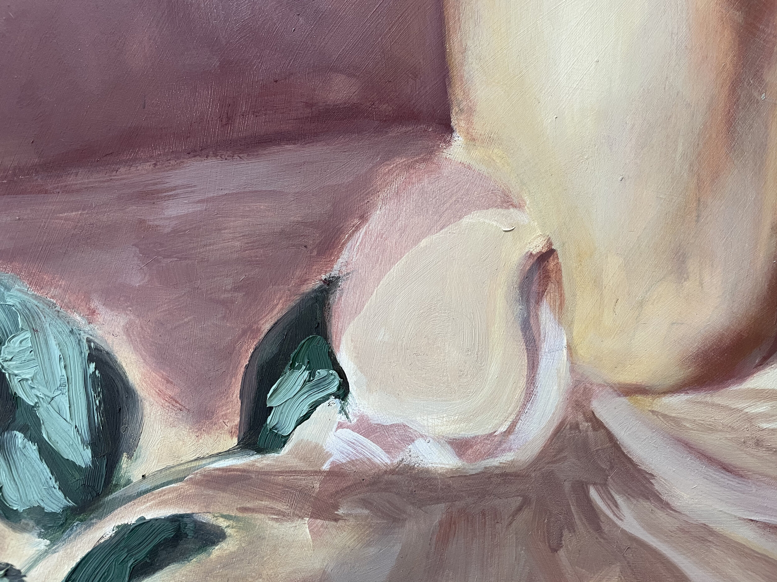 Still Life Painting My Parents Sold to Help Get Our Family to America (detail)