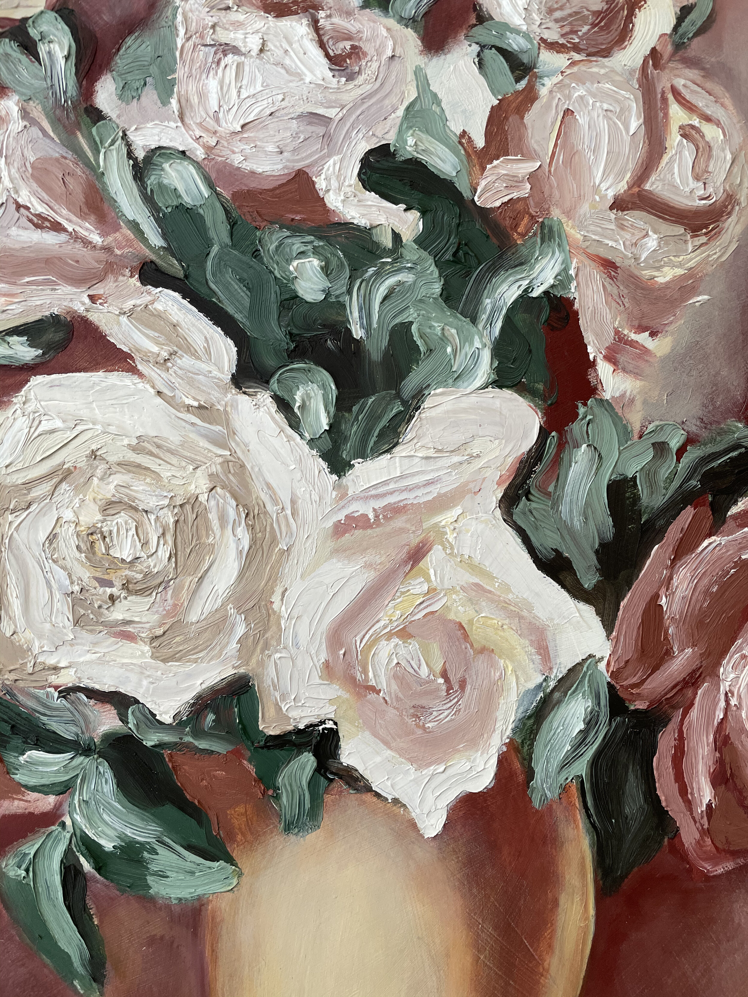 Still Life Painting My Parents Sold to Help Get Our Family to America (detail)