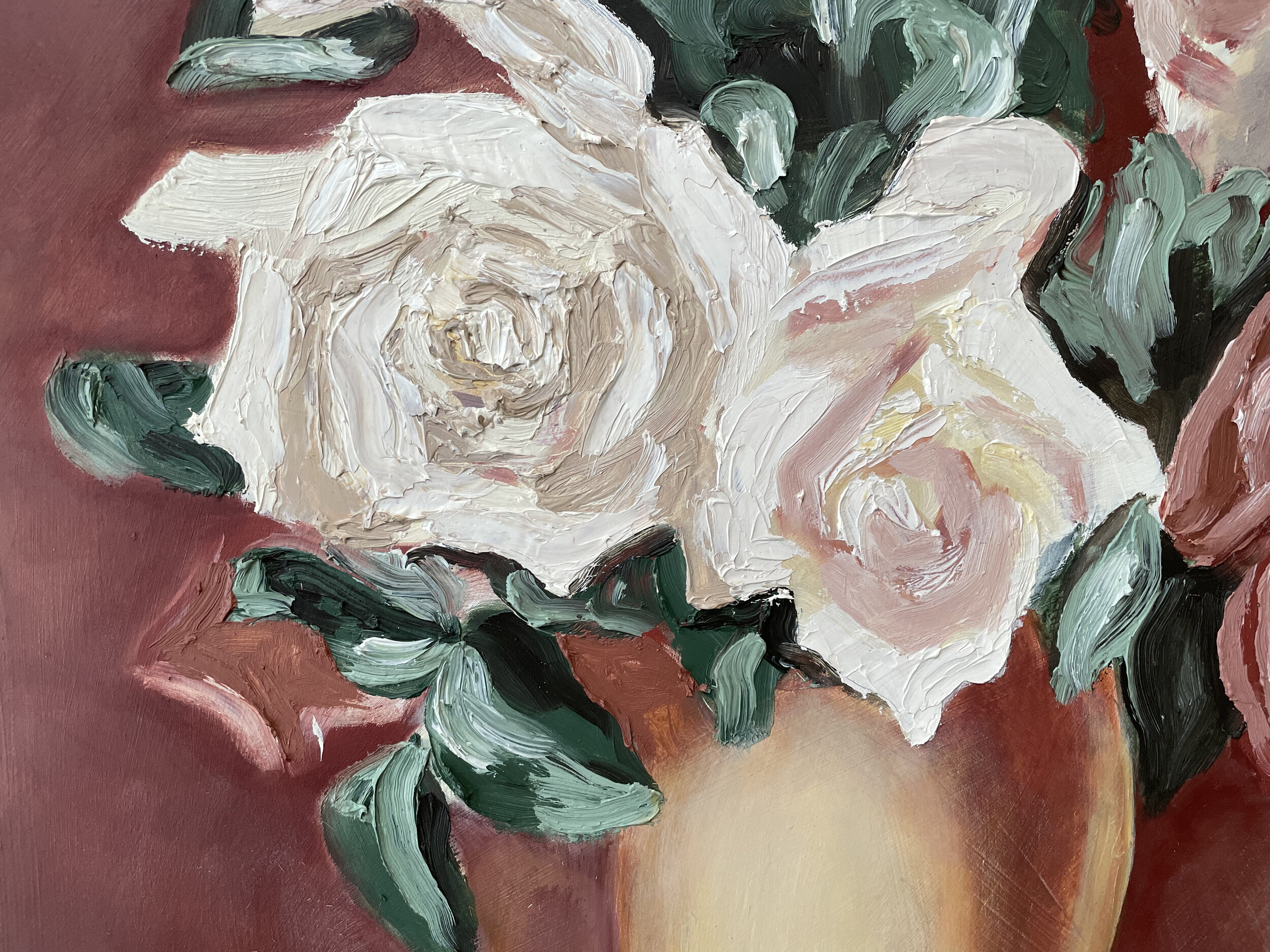 Still Life Painting My Parents Sold to Help Get Our Family to America (detail)