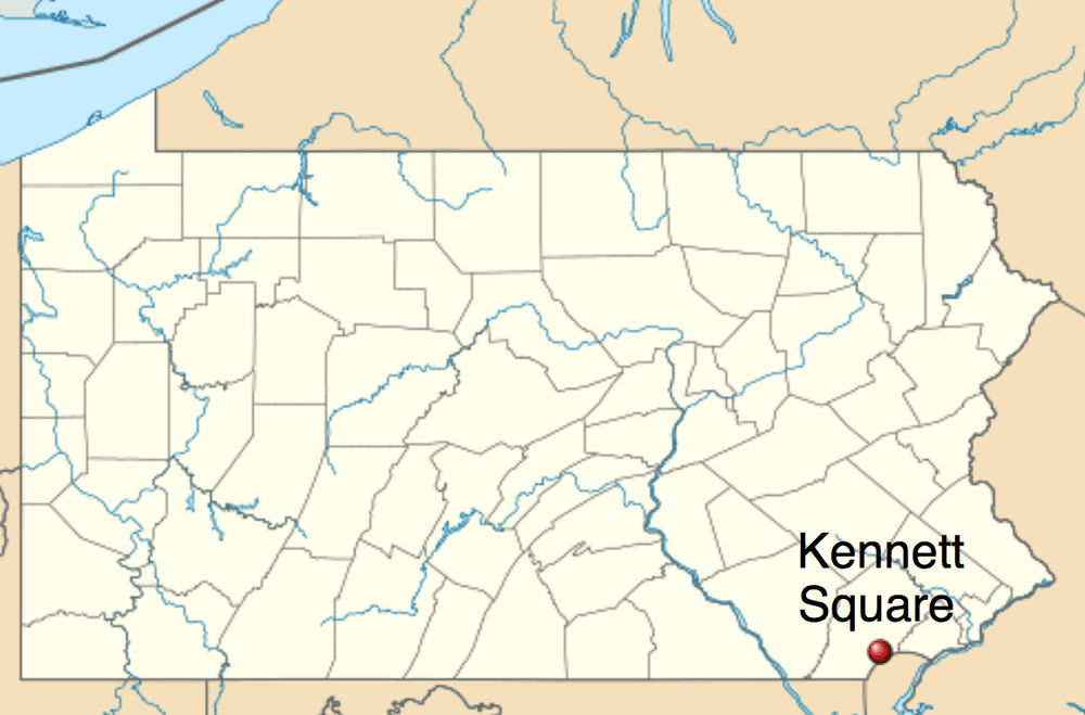 Map of kennett square pa