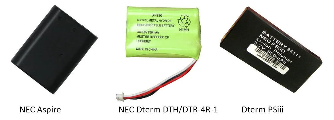 Identify the battery pack you need for your NEC cordless phone.
