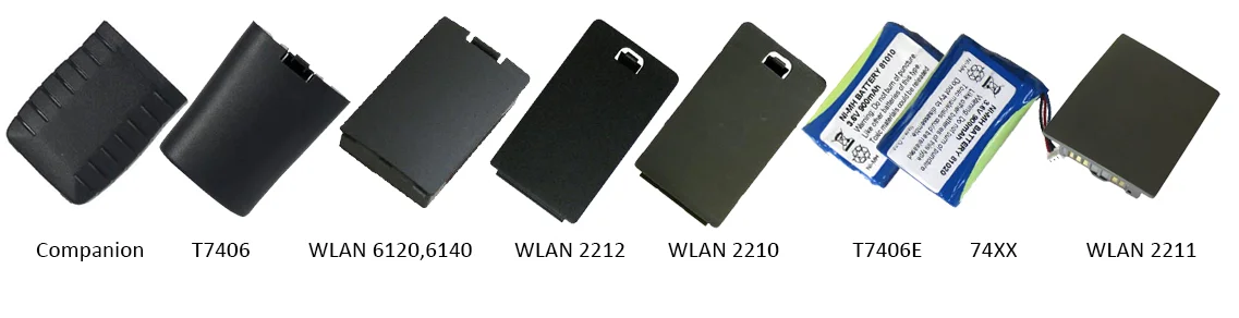 Use this image to identify the rechargeable battery pack you need for your Nortel Cordless business phone.