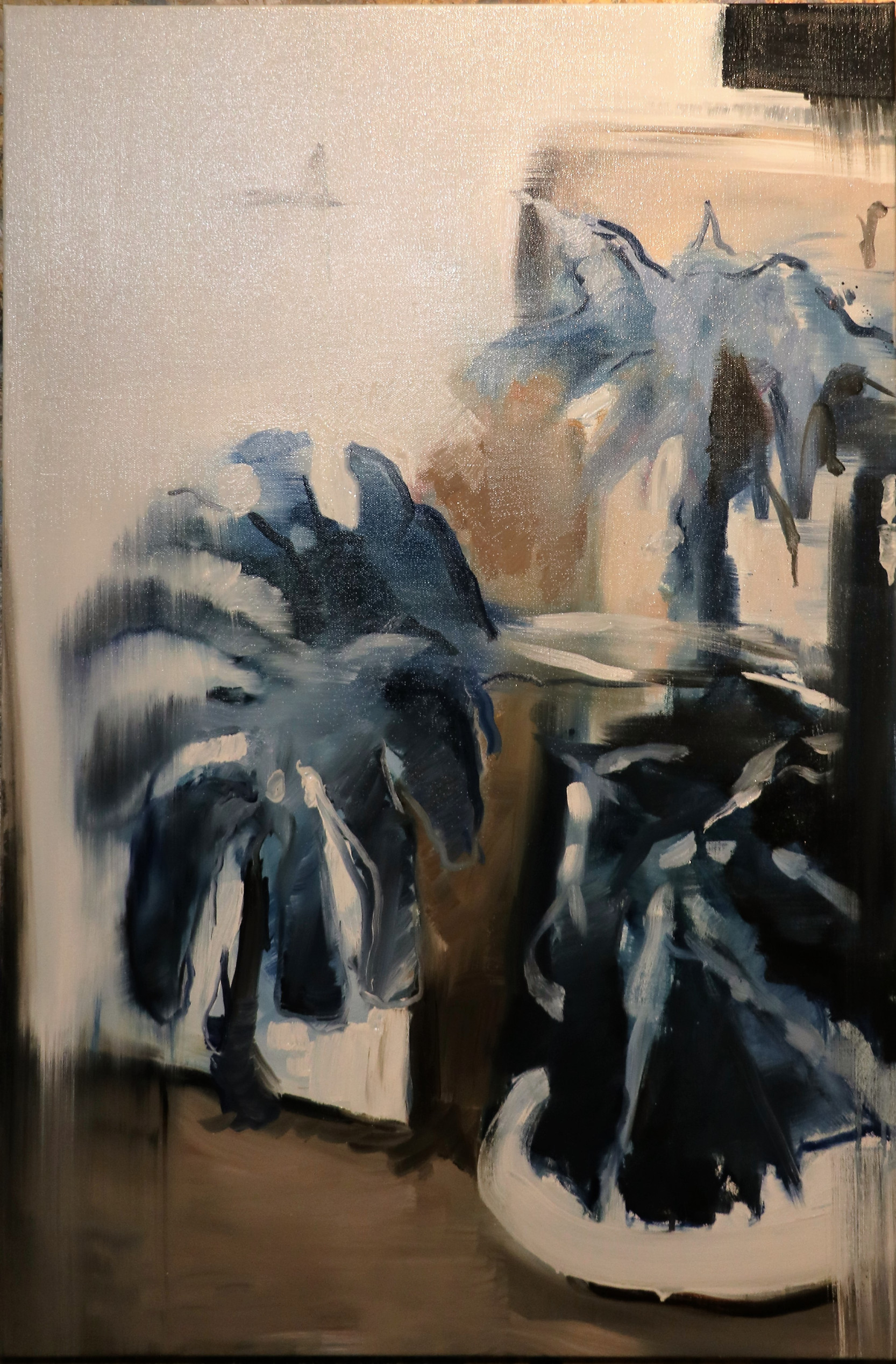 Studio, oil on linen, 80×120, 10/2016,