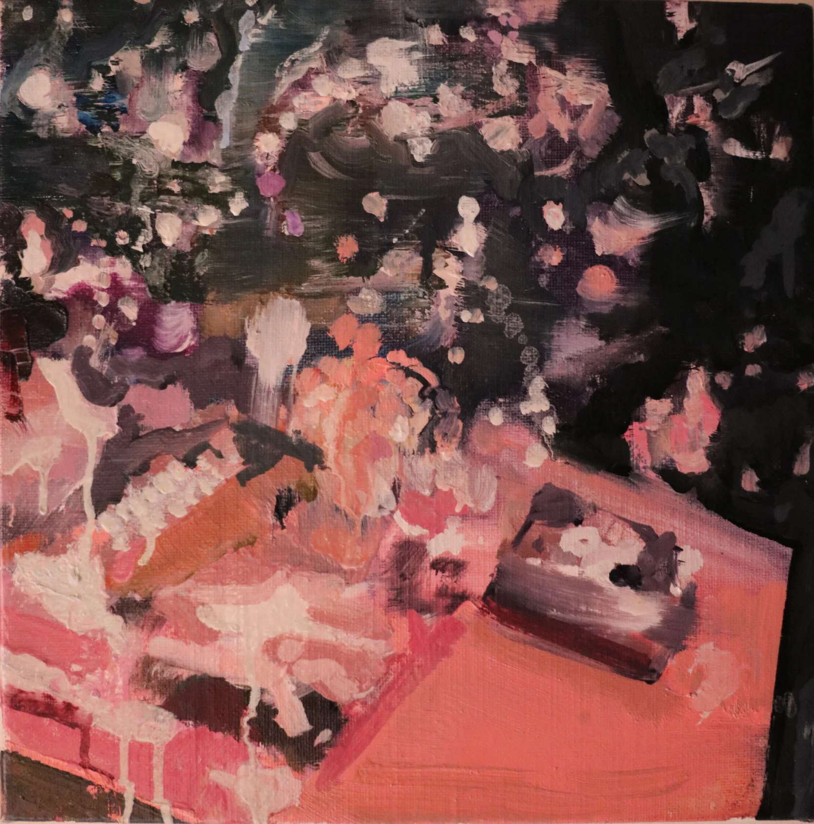 Untitled (Feest!), 30 x 30cm, oil on linen, 10/2016