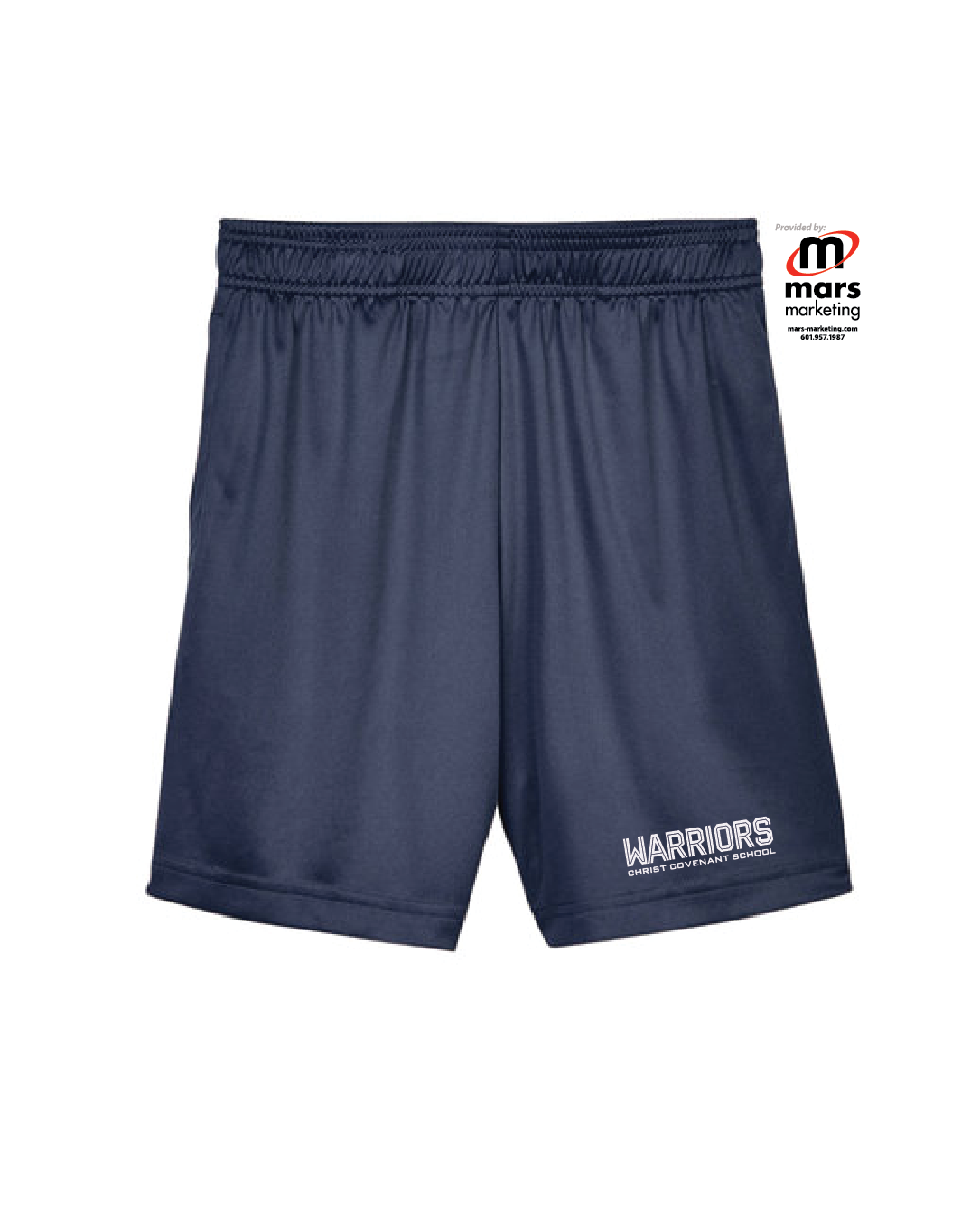 Navy Athletic Shorts with Pockets
