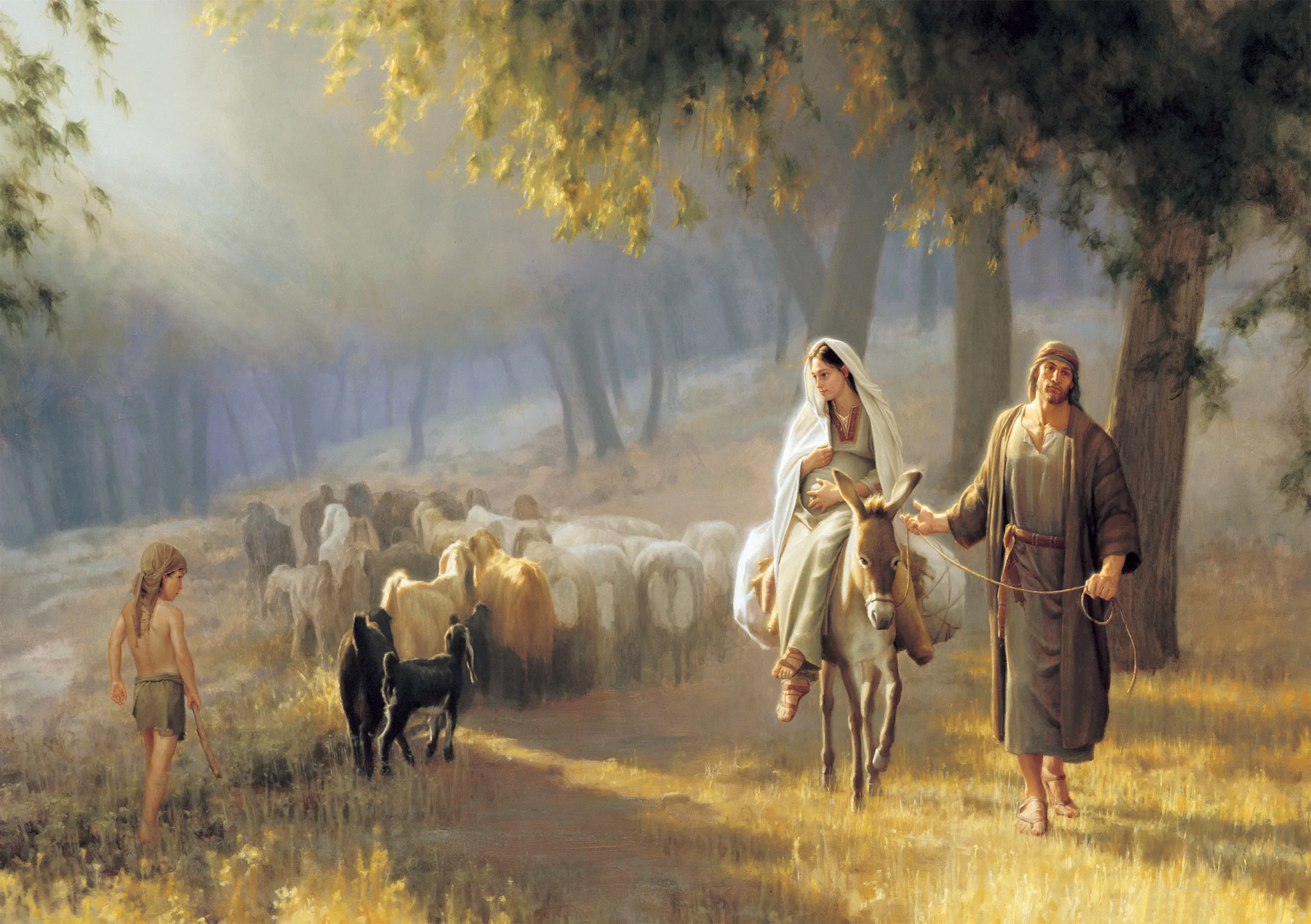 Joseph Brickey. Journey to Bethlehem (2000) Oil on canvas. 40 x 60 in. Private collection, Salt Lake City.