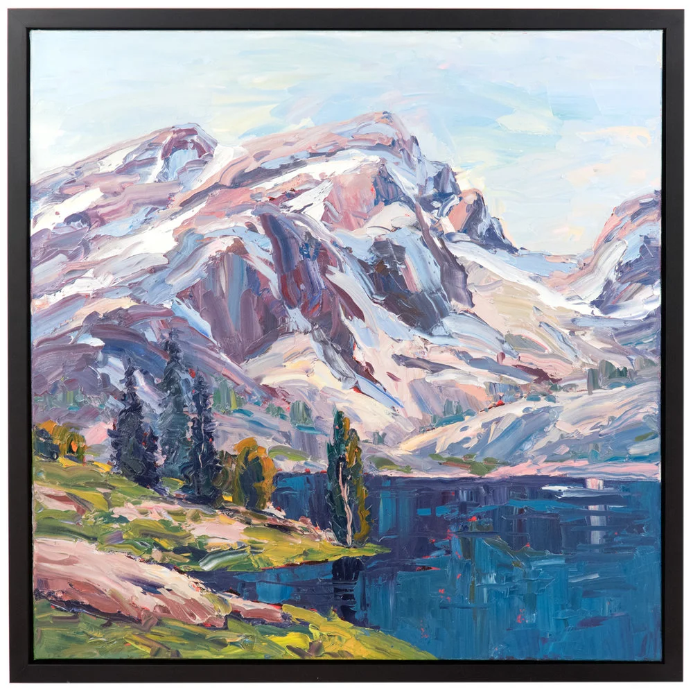 Brad Teare, Saddle Ridge (2016) . Oil on Canvas. 24 x 24 in. Available at Anthony's Fine Art , Salt Lake City.