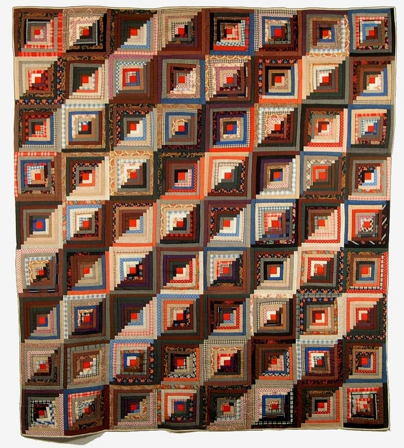 Log Cabin Quilt from the book Quilts and Women of the Mormon Migration