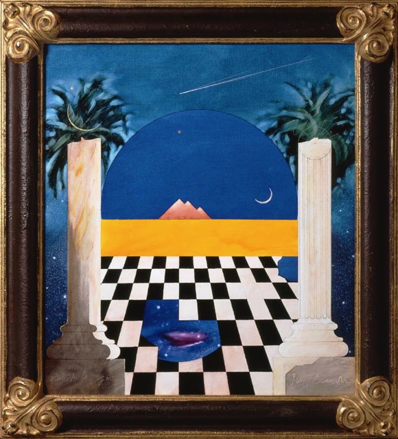 Wulf Barsch (German, b. 1943 ) Et in arcadia ego (c. 2010) Oil on canvas. Private collection of Dr. Rita Wright.