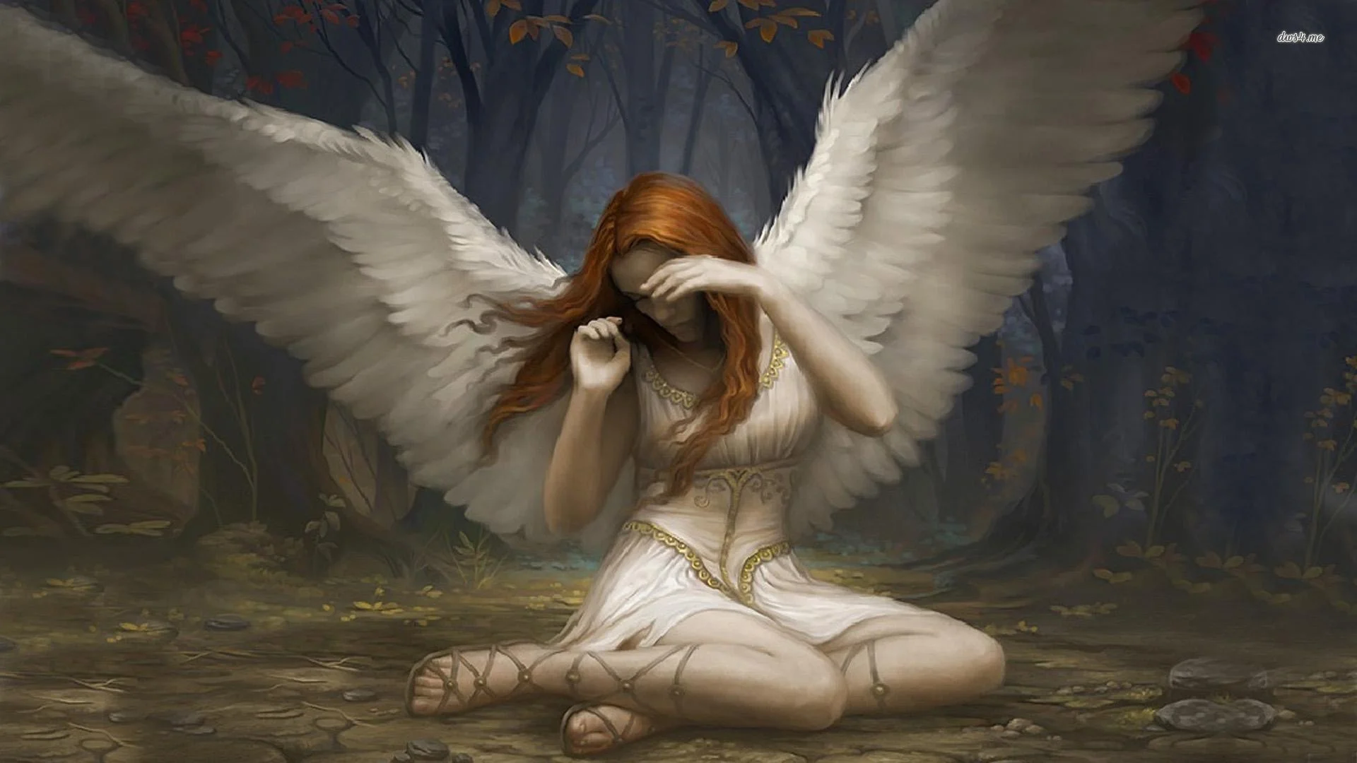 Howard Lyon, Angel of Flight Alabaster, Oil on Canvas