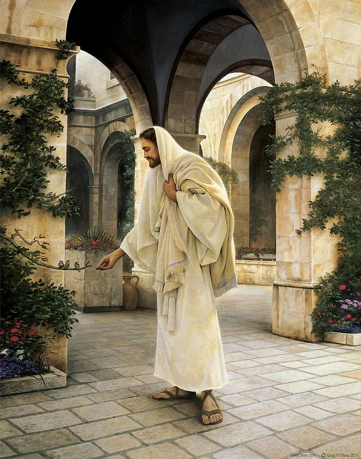in His Constant Care by Greg Olsen