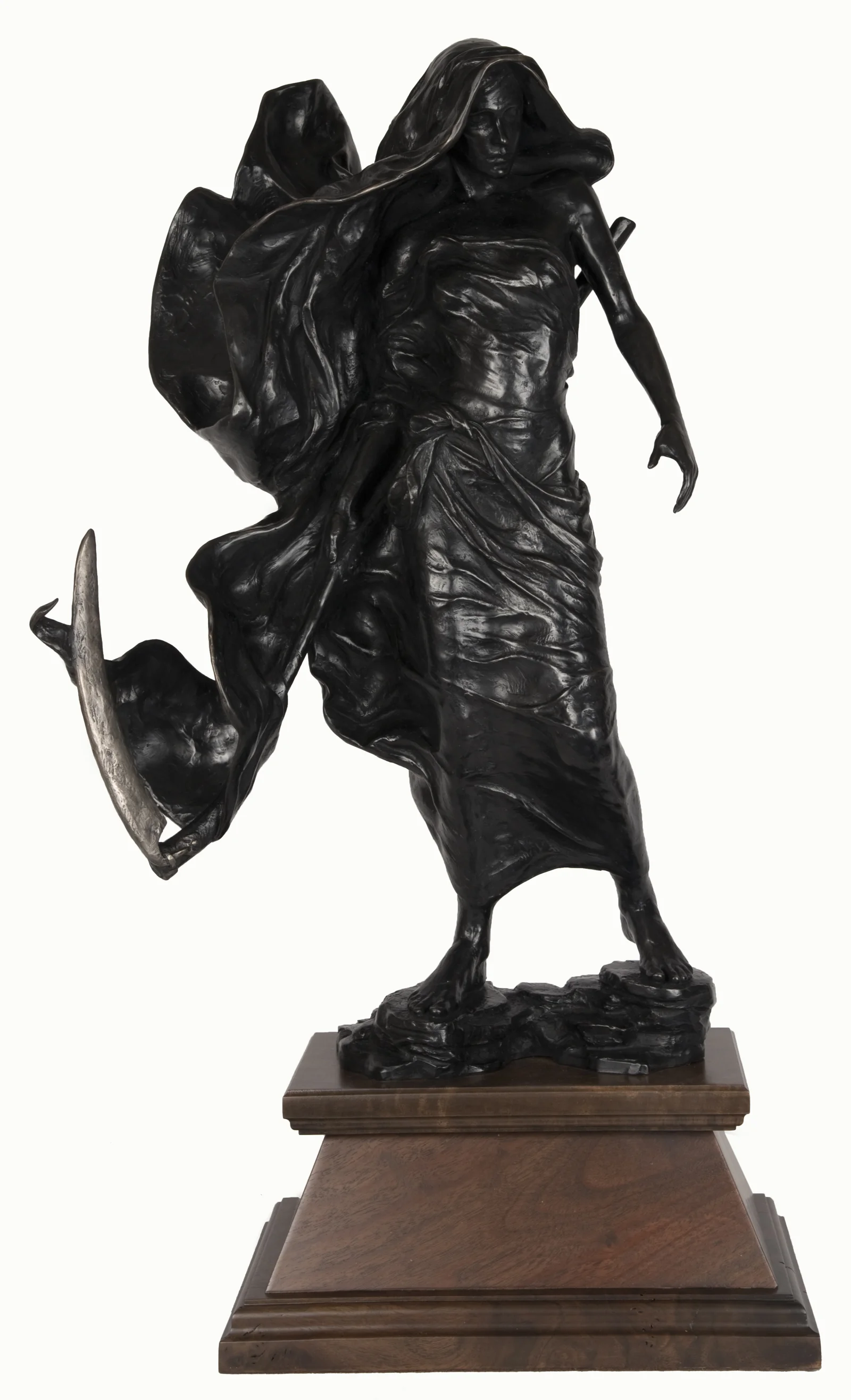 The Reaper by Tyson Snow / bronze / 28 1/2 × 15 × 12 (in) / Date of Creation: 2014. The Reaper won first place in the 2015 International ARC Salon competition at the European Museum of Modern Art in Barcelona, Spain.