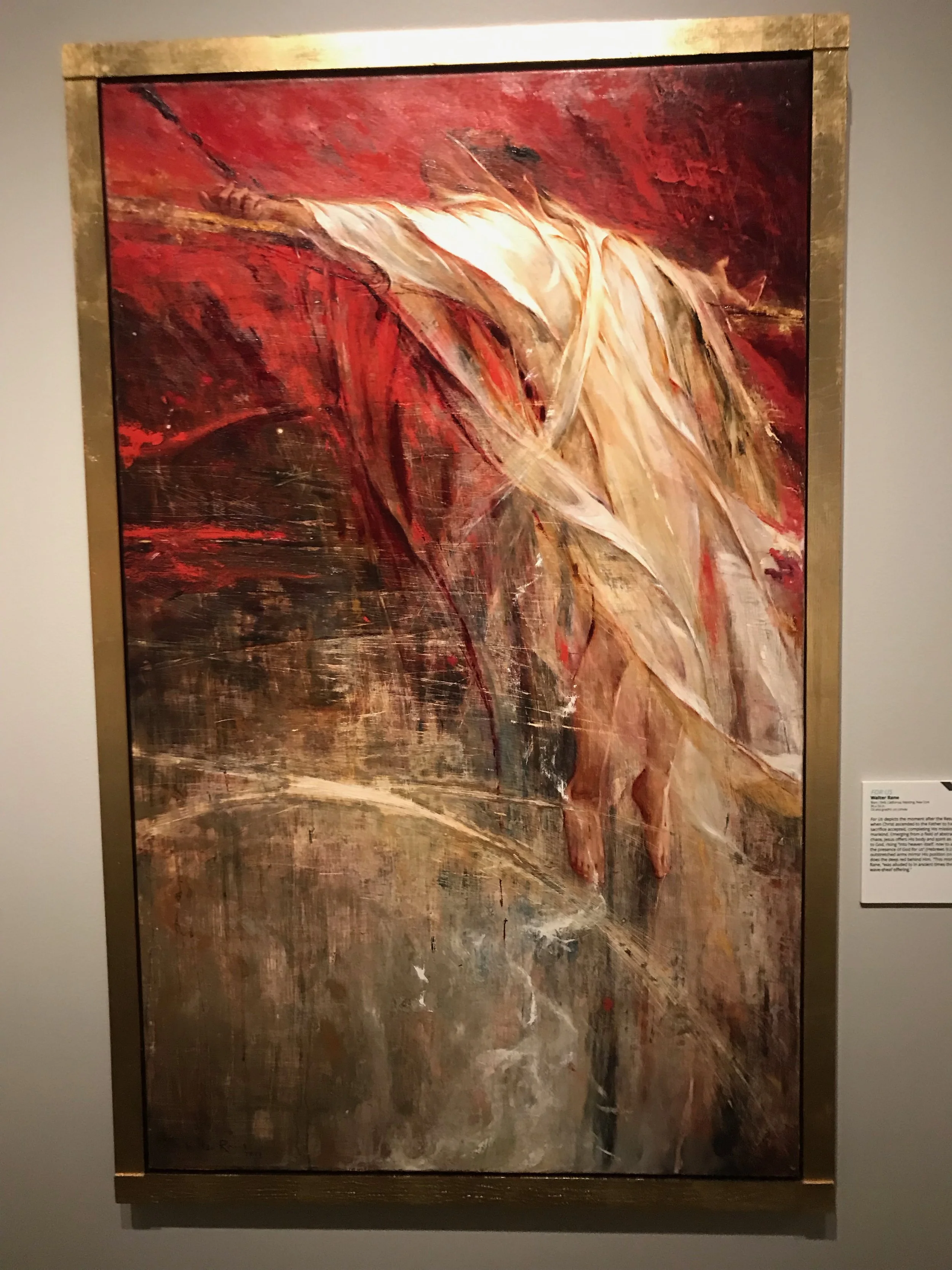 For Us by Walter Rane. Oil and Graphic on Canvas.