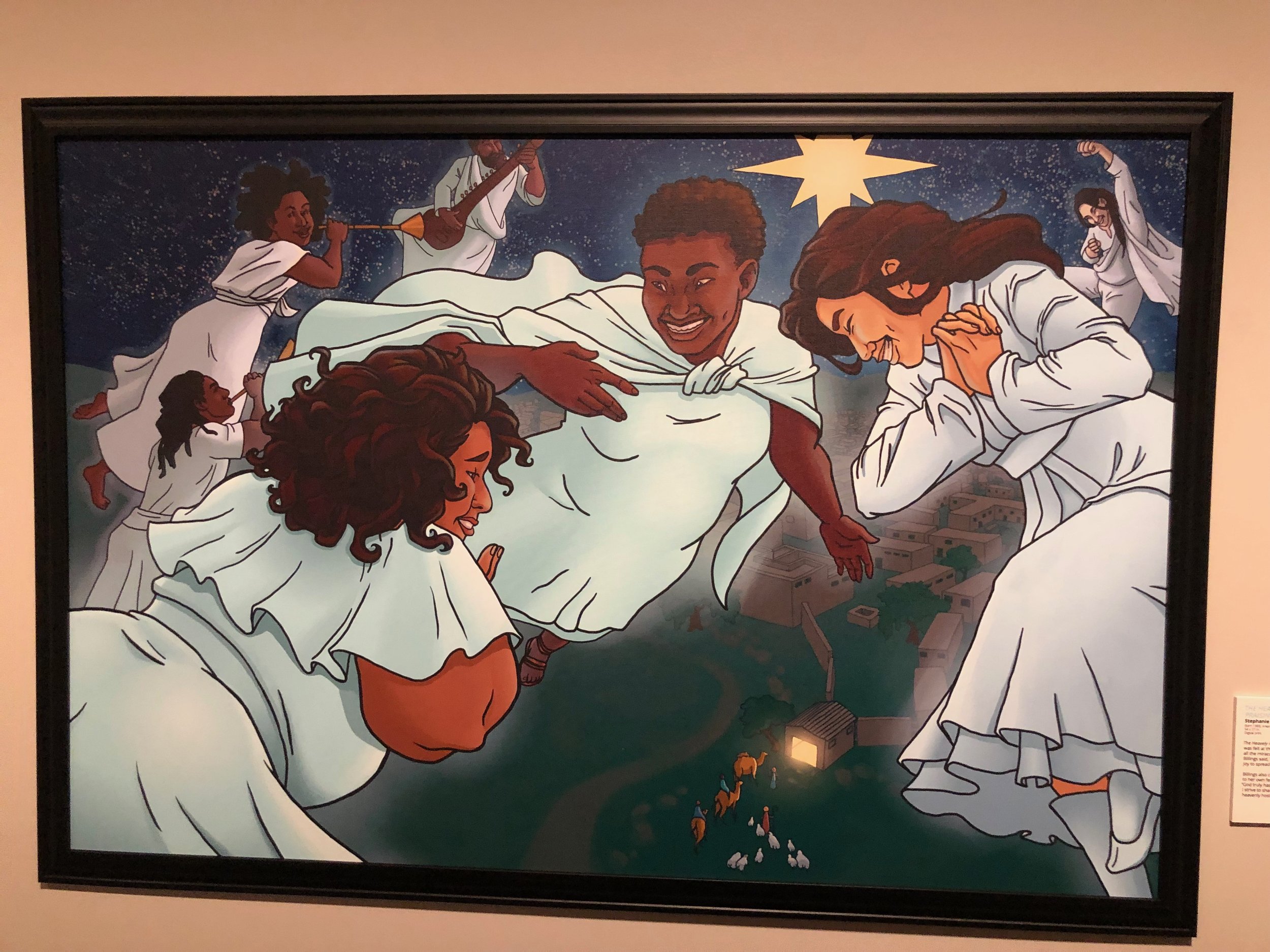 The Heavenly Host Praising God by Stephanie Billings. Digital print.