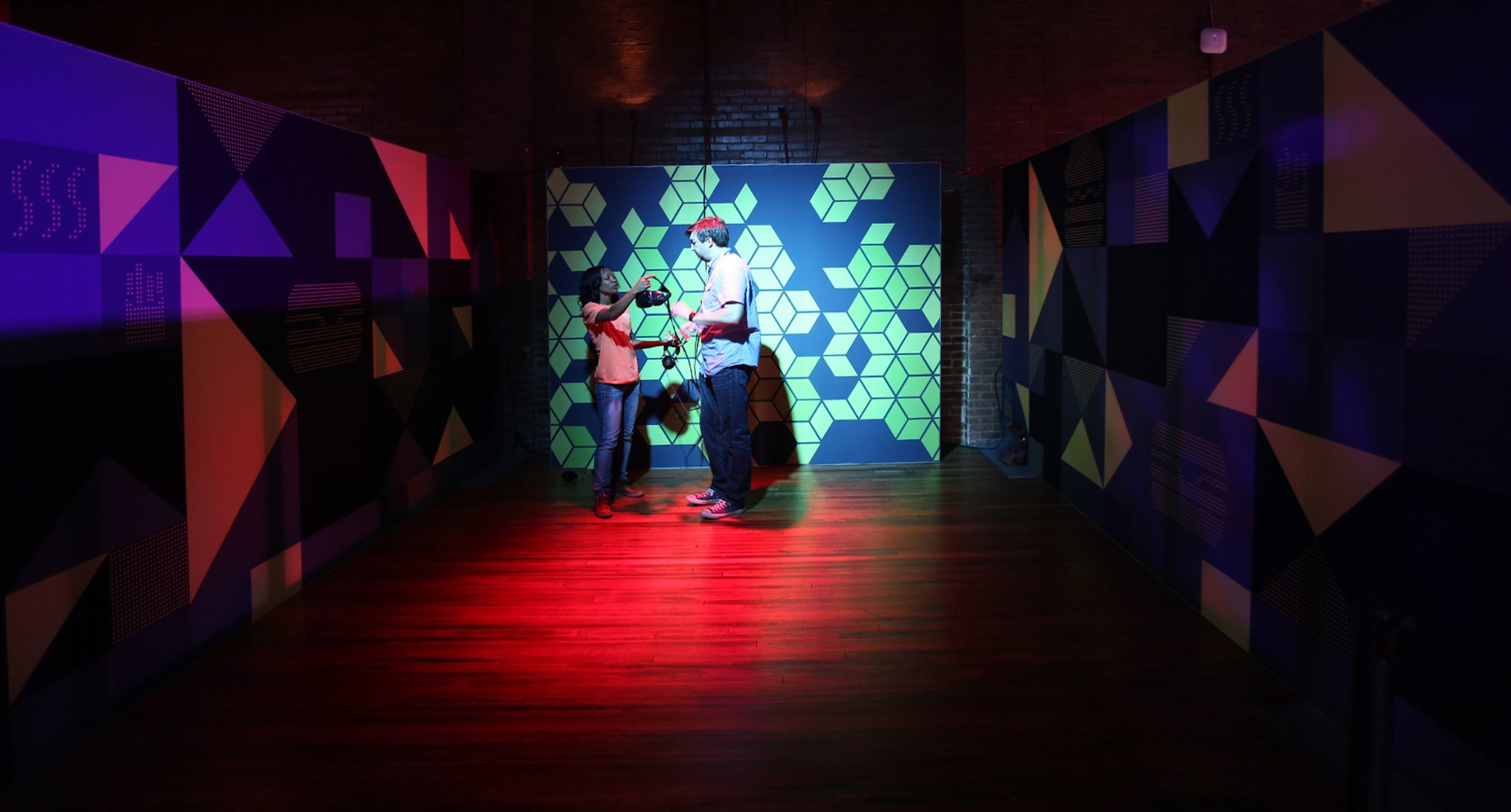 People in McDonald's Interactive Textile Space