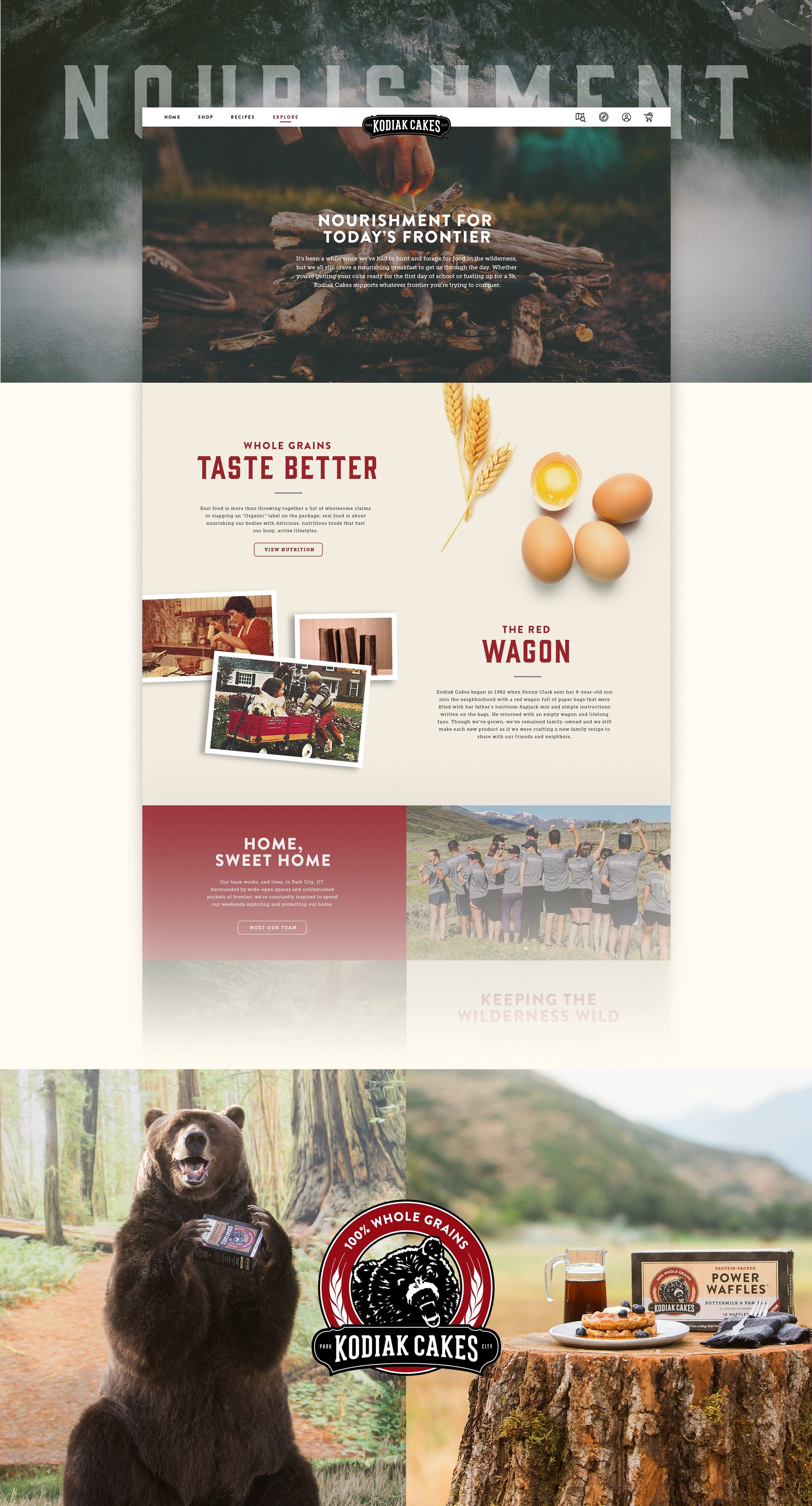 Kodiak Cakes Landing Page