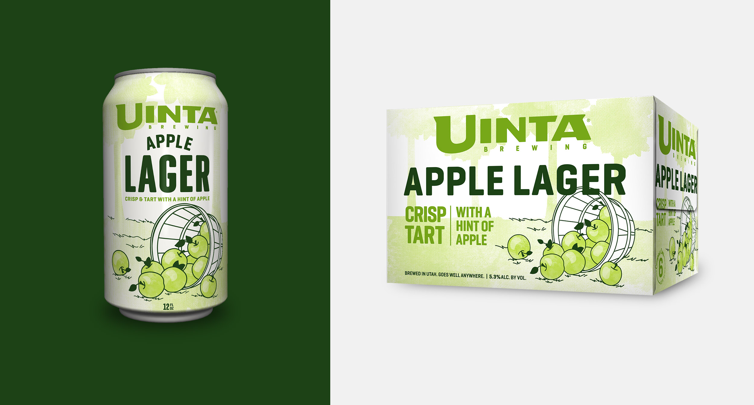 Spilled Apples packaging for Uinta Apple Lager