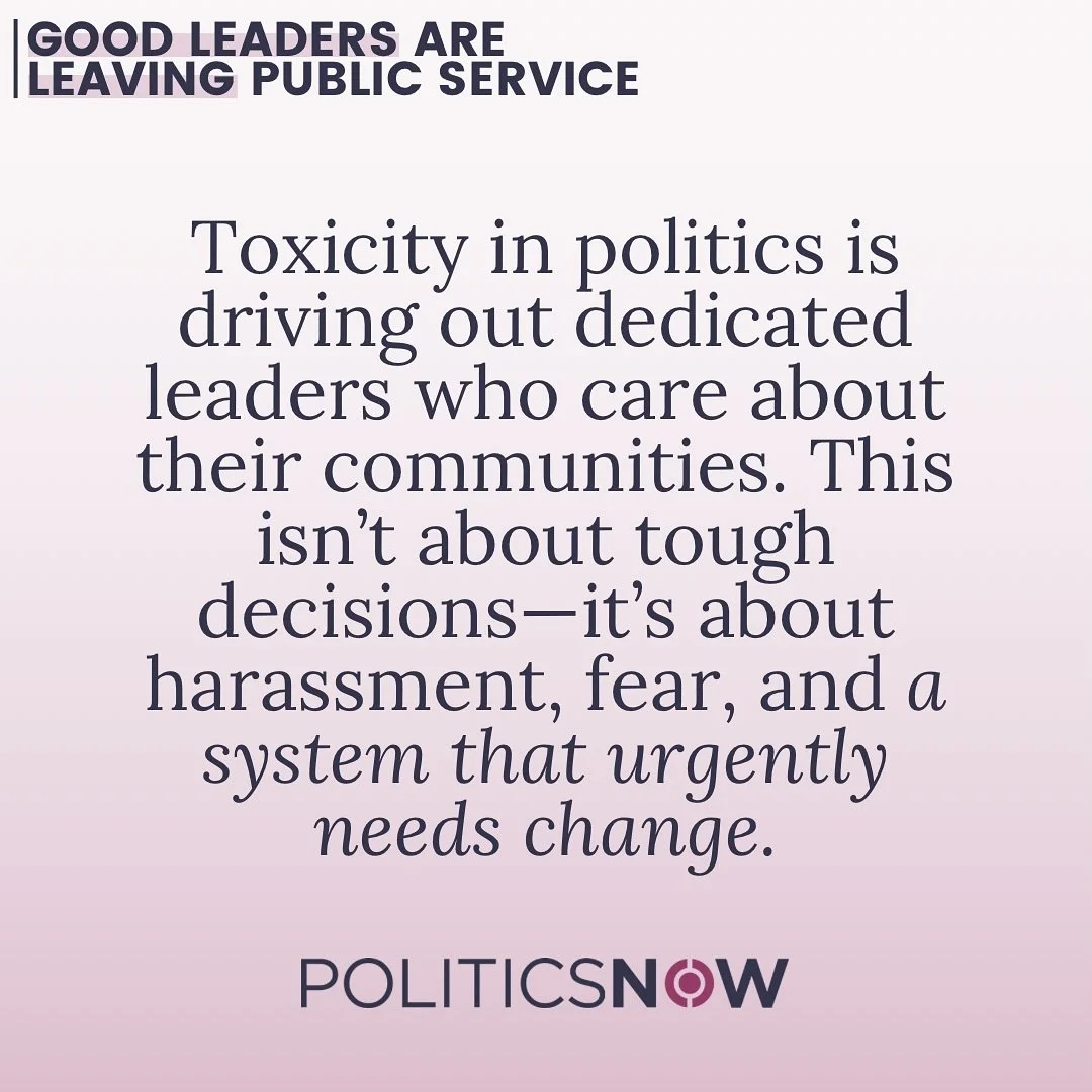 I&rsquo;m absolutely fed up. 

We keep losing incredible leaders like @cllr.kelsievanbelleghem to a toxic political environment that&rsquo;s rooted in harassment and fear. This isn&rsquo;t just an individual loss&mdash;it&rsquo;s a blow to our commun