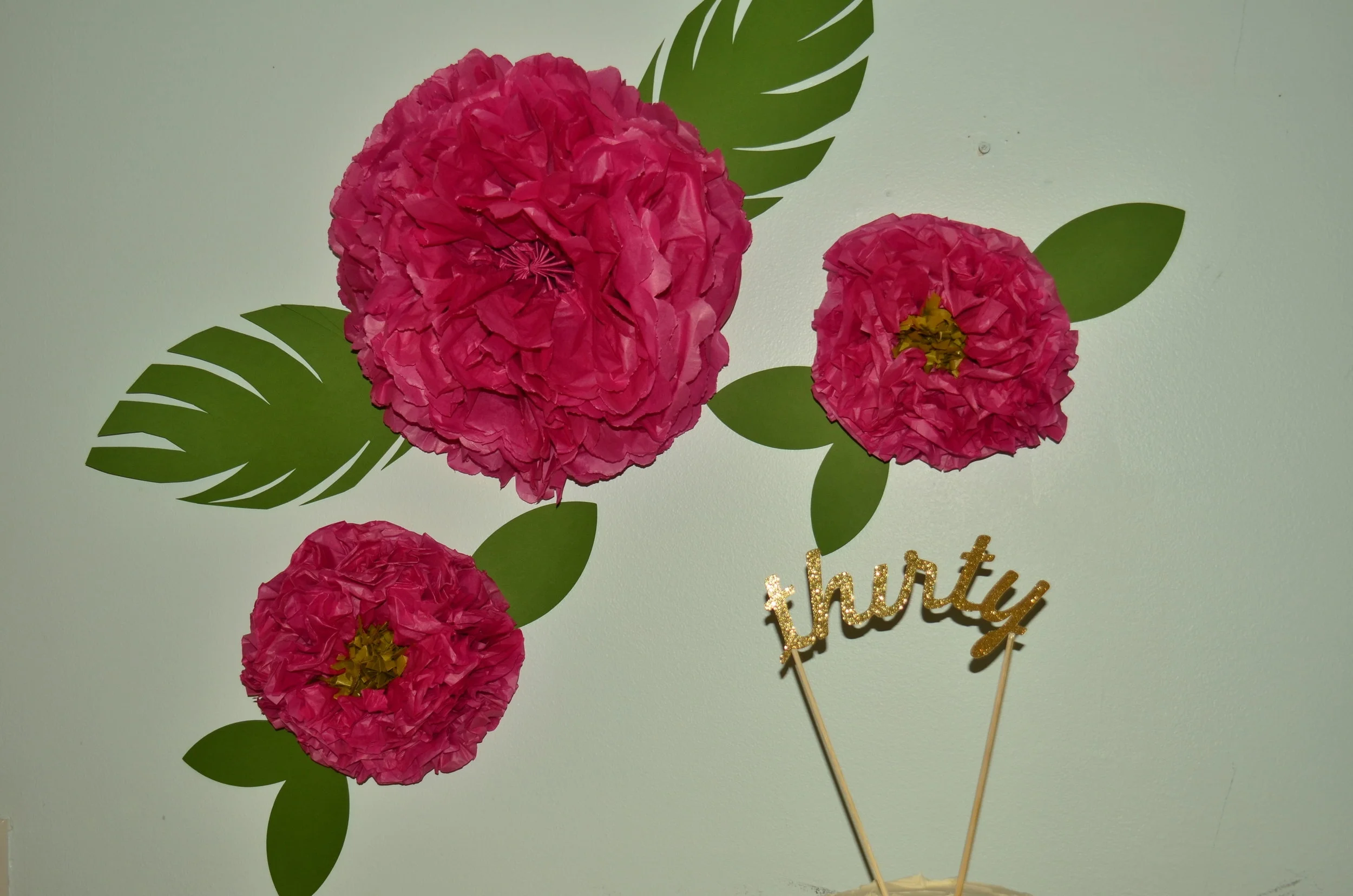 I cannot tell you how much I love tissue paper... these flowers are super easy to make and so pretty!