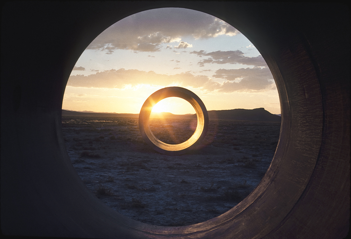 Holt, N. (1973-76) Sun Tunnels. Image source: http://artistsofutah.org/15bytes/12oct/page4.html