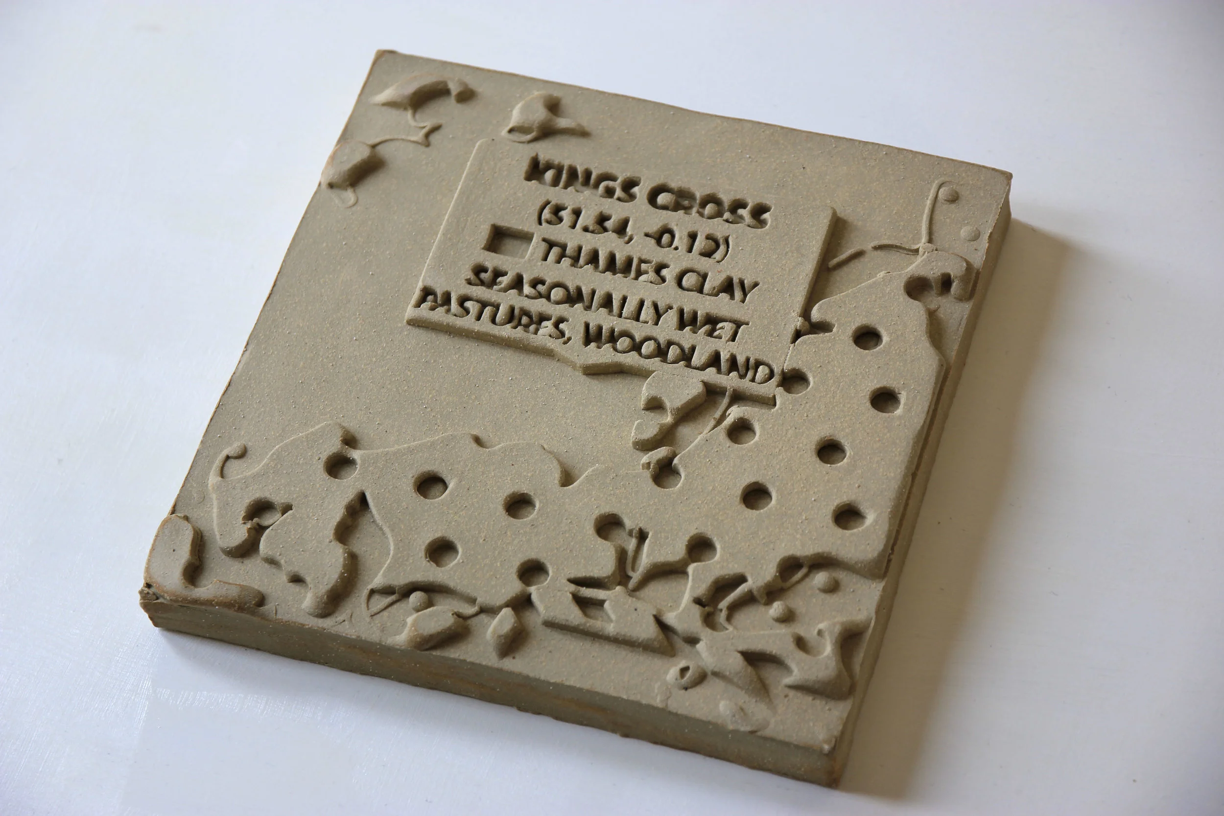 A digitally fabricated clay tablet - the modern take on a Babylonian classic.