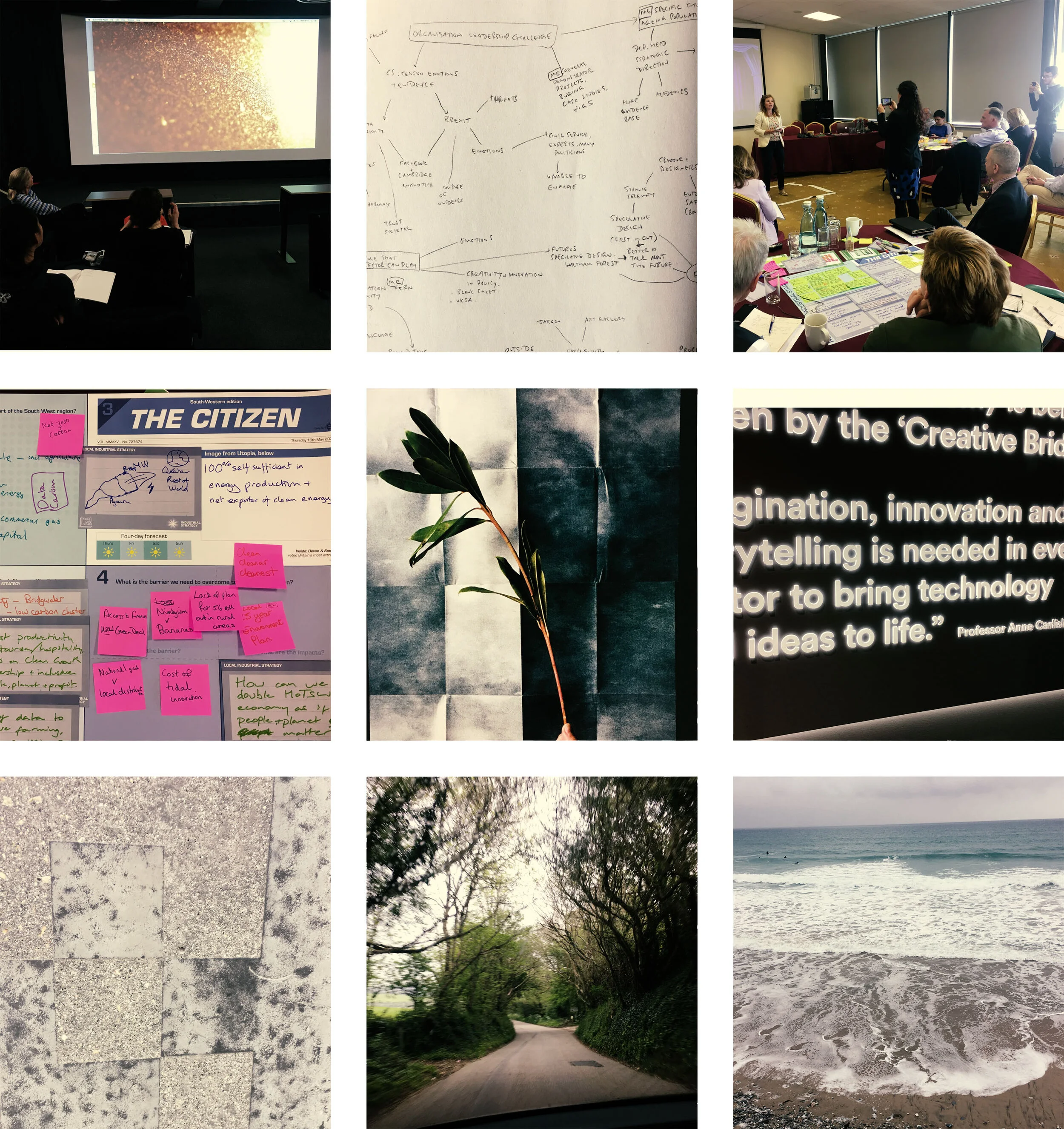 LCC, Clore, Exeter, Cornwall: visual week notes 11-17th May 2019