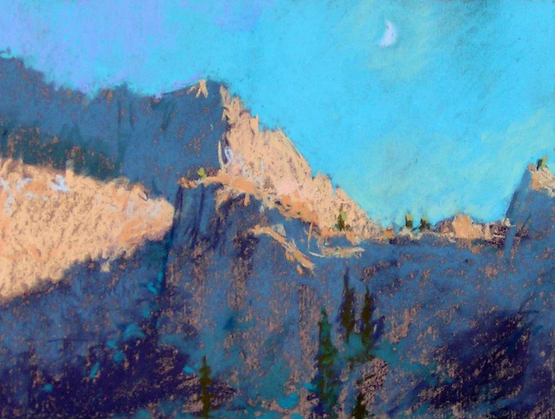 Moon Above Alta Peak