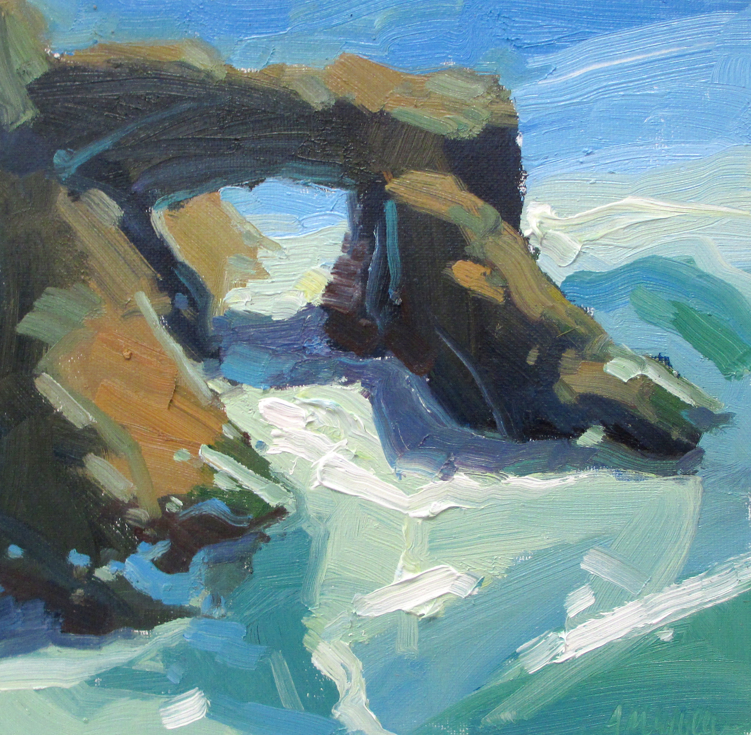 McMillan Mendocino Arch 10 x 10 inches oil.jpg