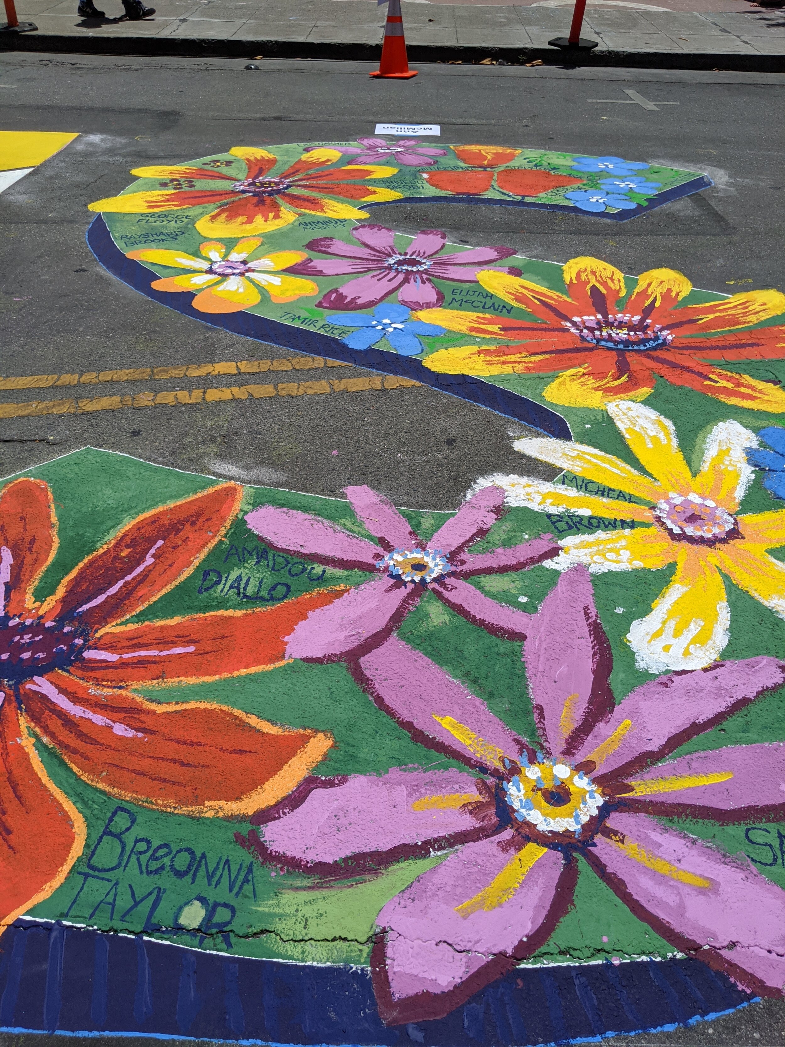 Say their Names with Flowers: The Black Lives Matter Mural in Downtown Palo Alto