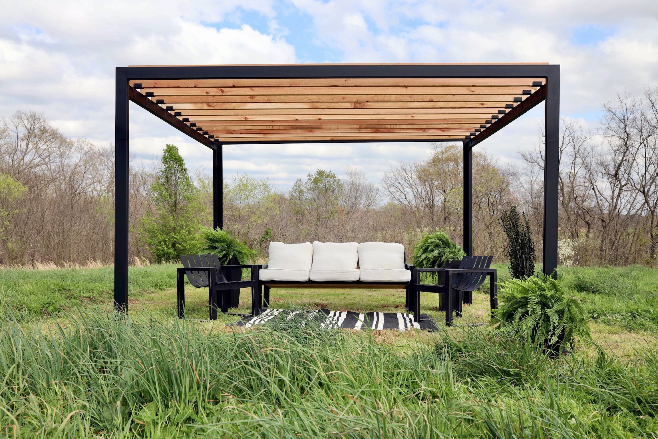  Modern Steel Pergola 
