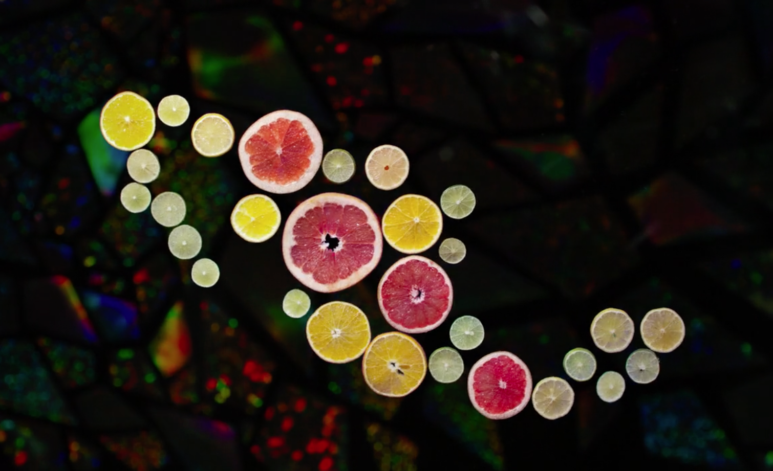 México hecho de frutas utilizadas en los cocteles.