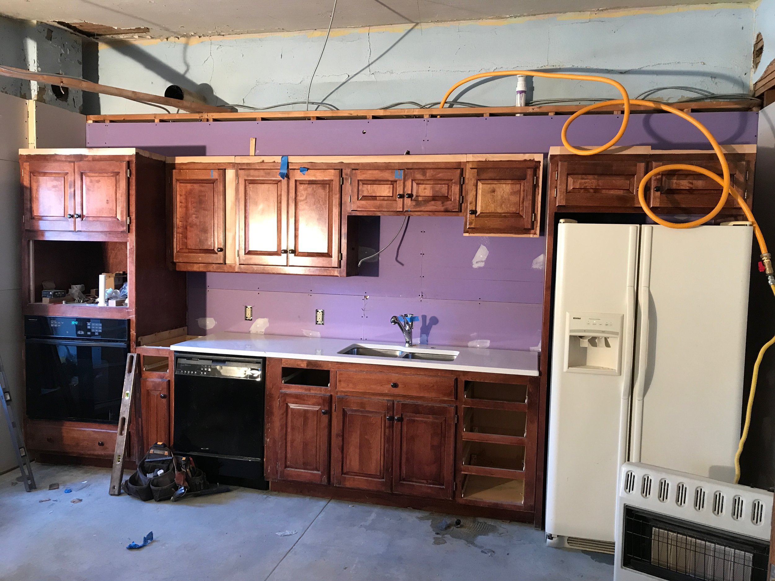 Sink and Oven are in