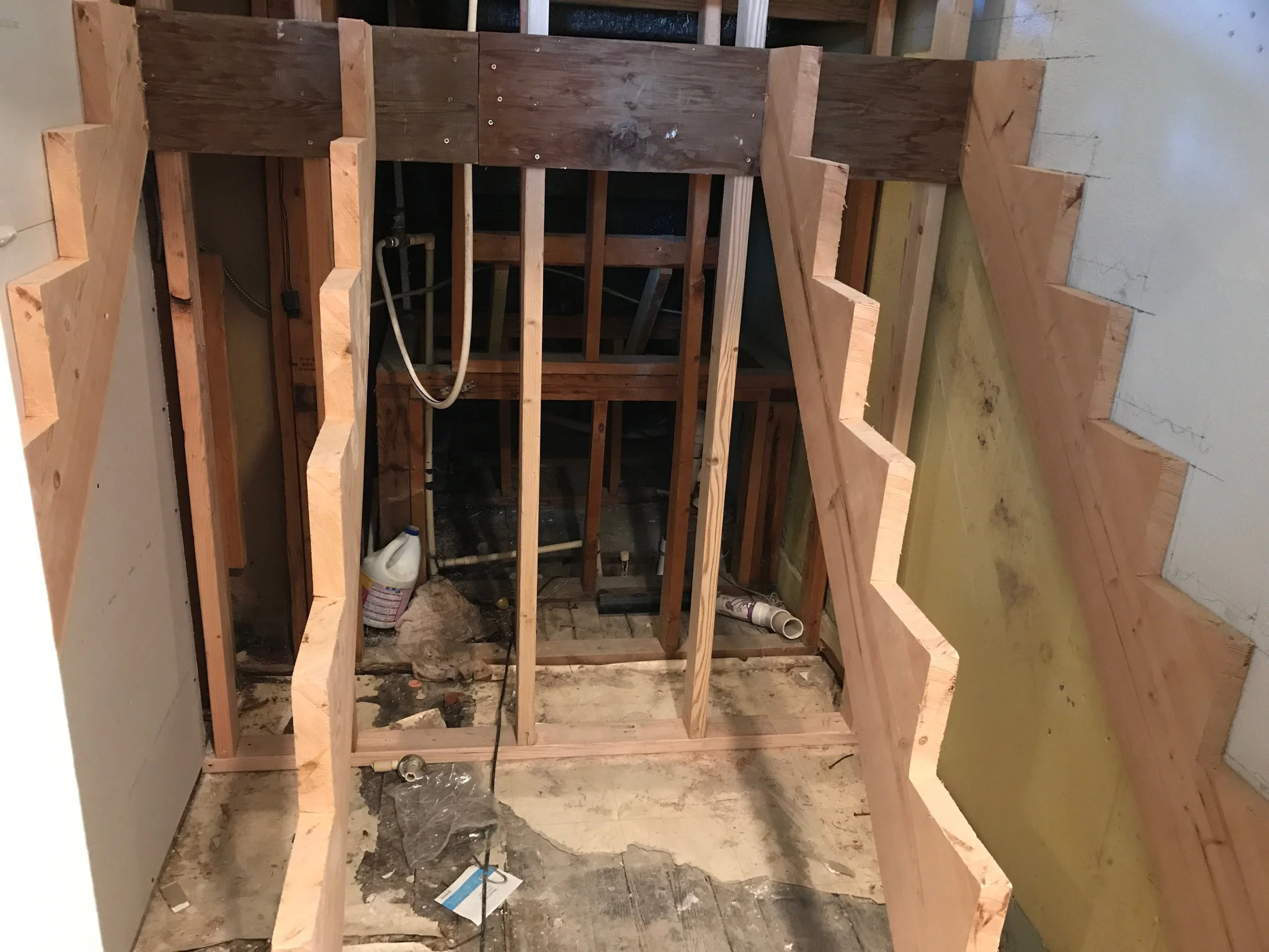 New Steps and platform for the Baptistry