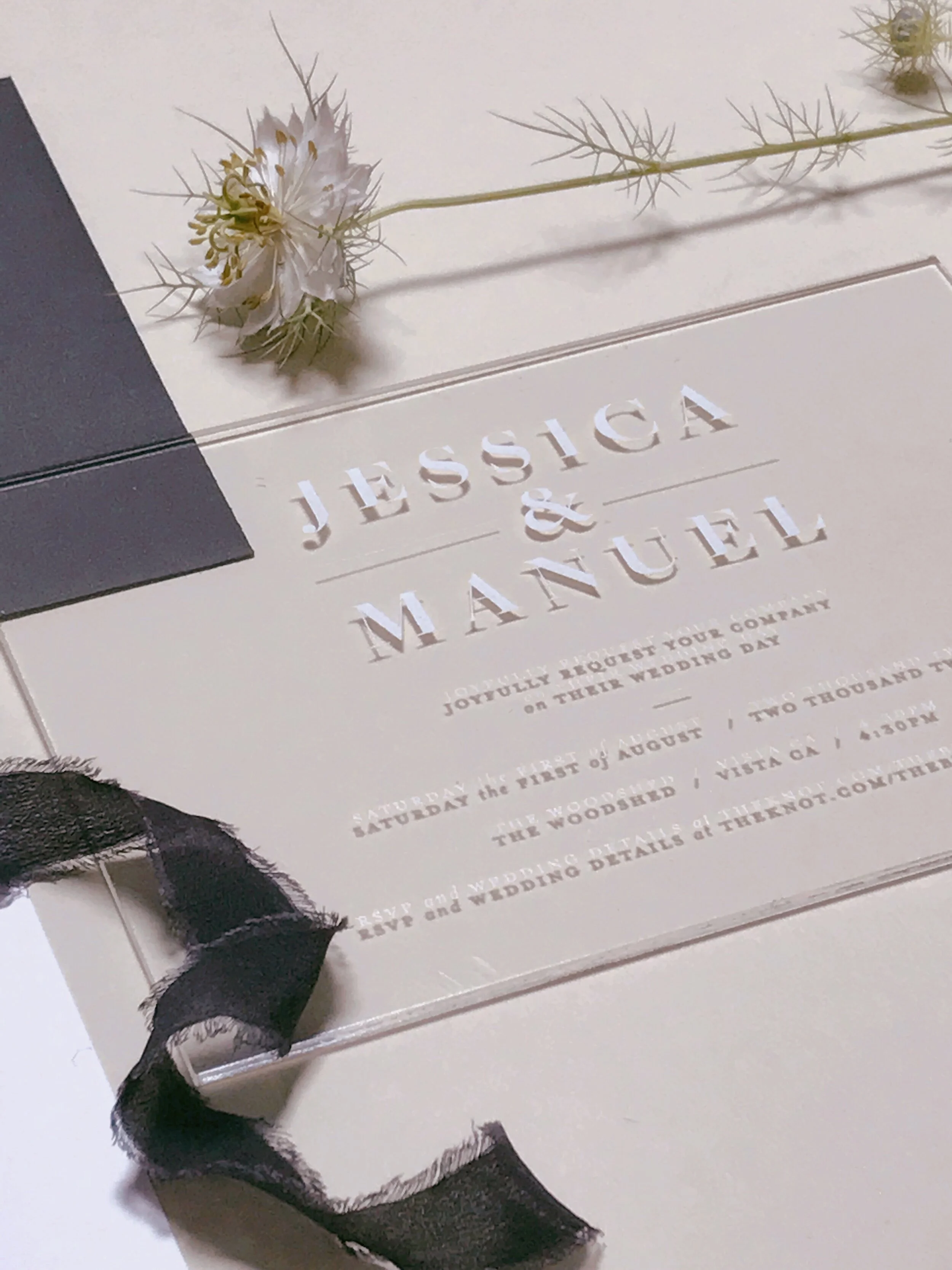 So You Want Acrylic Wedding Invites...