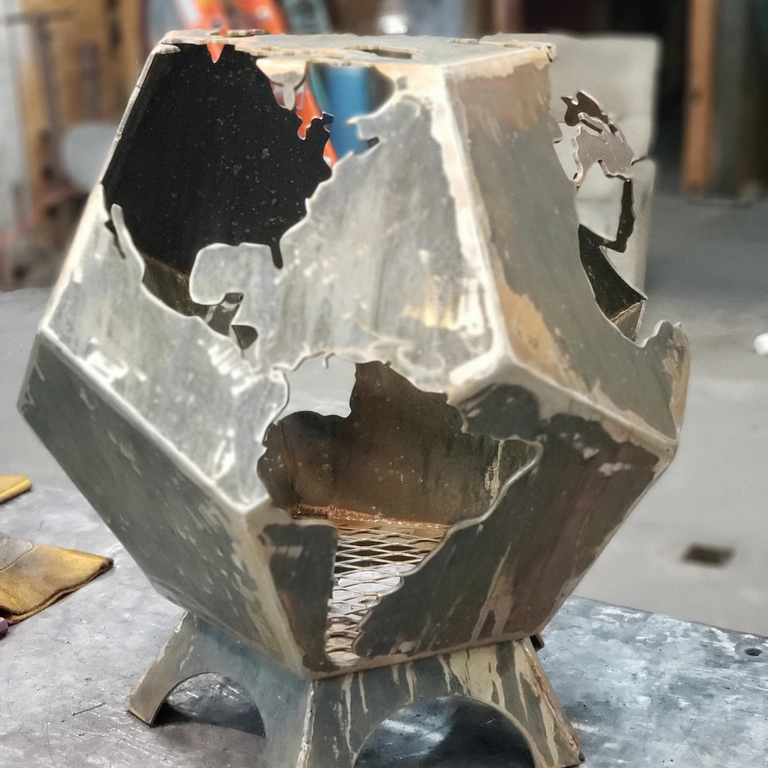 Weld It Yourself Dodecahedron Globe Fire Pit Kit 42fab