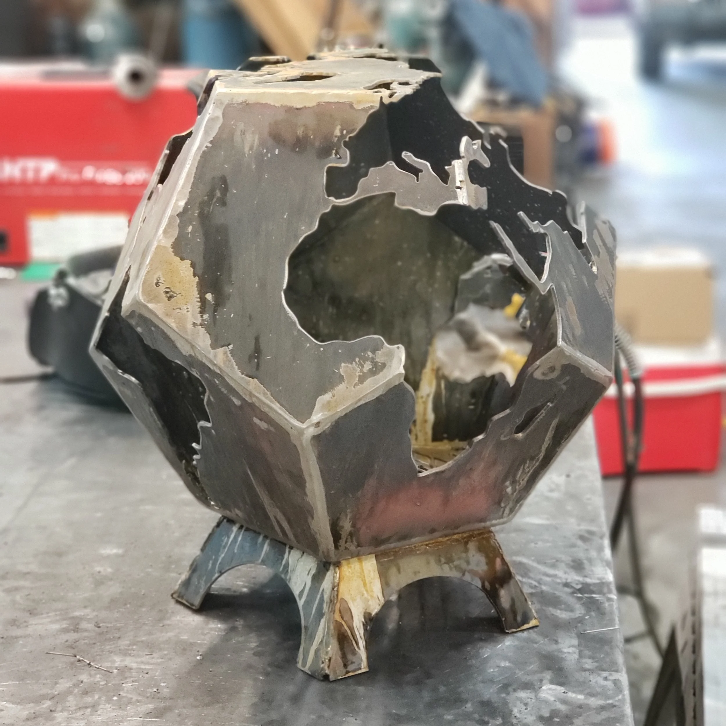 Dodecahedron Globe Fire Pit Kit