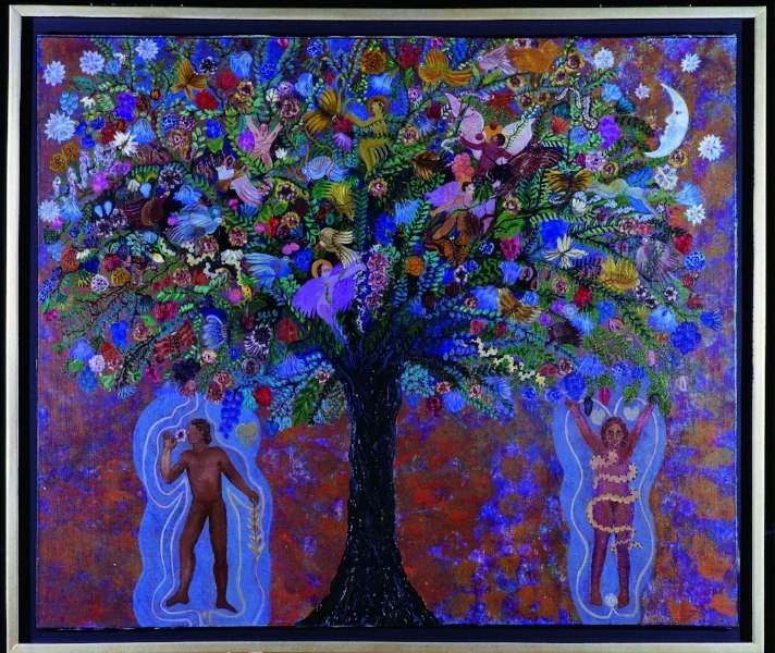 Paraíso 2 , Judith Gutiérrez Óleo sobre lino 110 x 130 1993