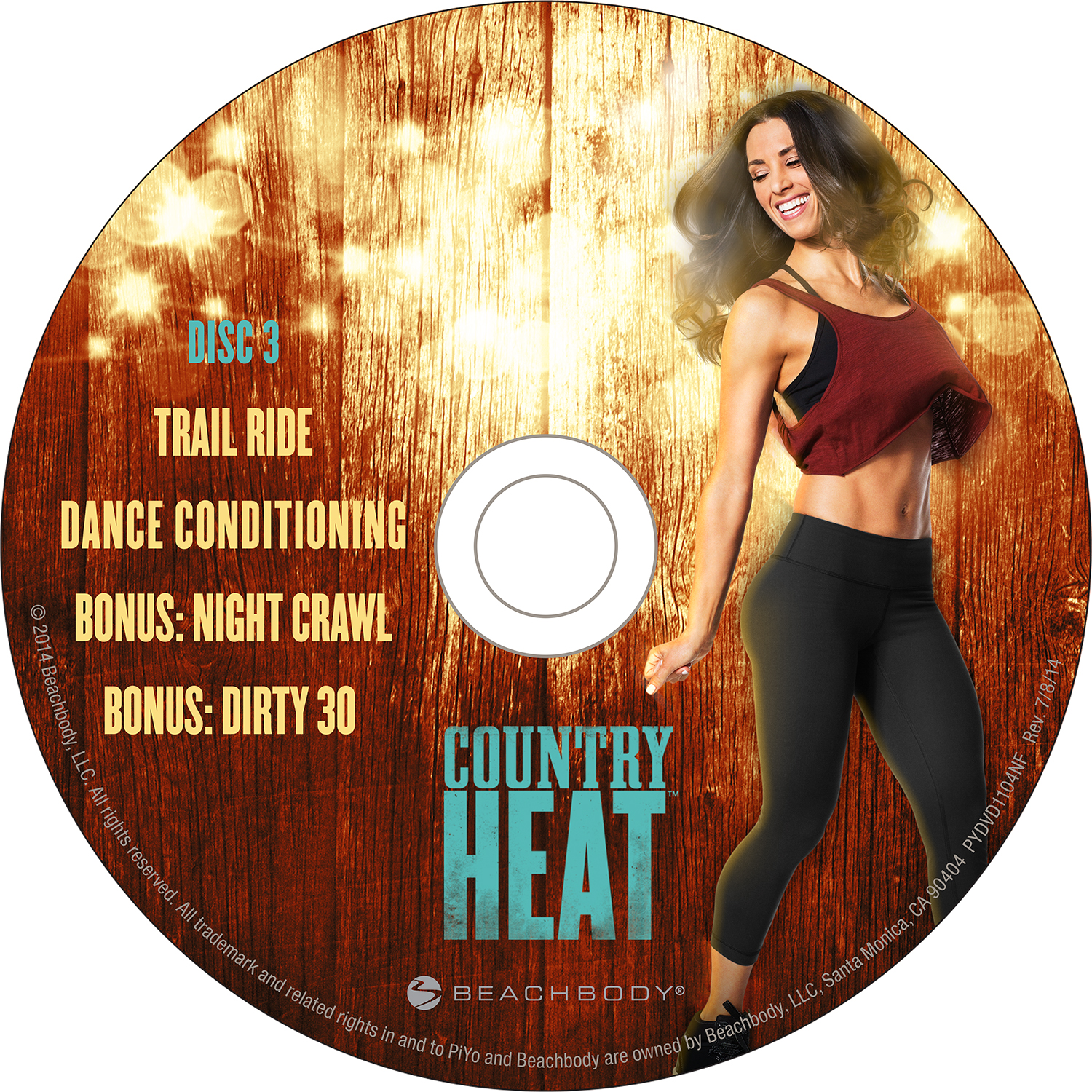 Country Heat disc art