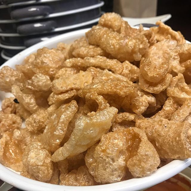 Chicharrones mean pork rinds and pork rinds mean happiness !😊#MexicoCityInHouston