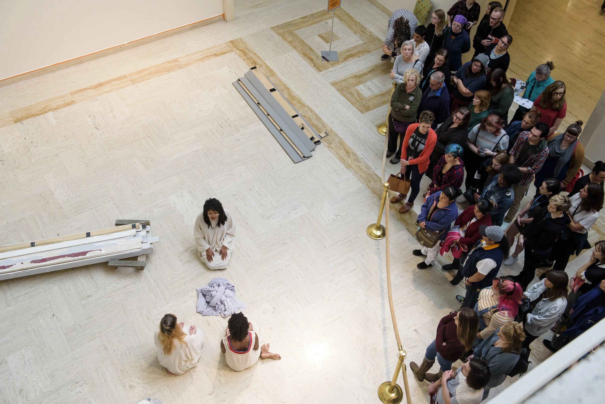 1 of “Three Moments” for We.Construct.Marvels.Between.Monuments at Portland Art Museum (OR) - with Brown Alice, Amenta Abioto, curated by PMOMA’s Libby Werbel. Costume 323. Photo: Nina Johnson 9/22/18