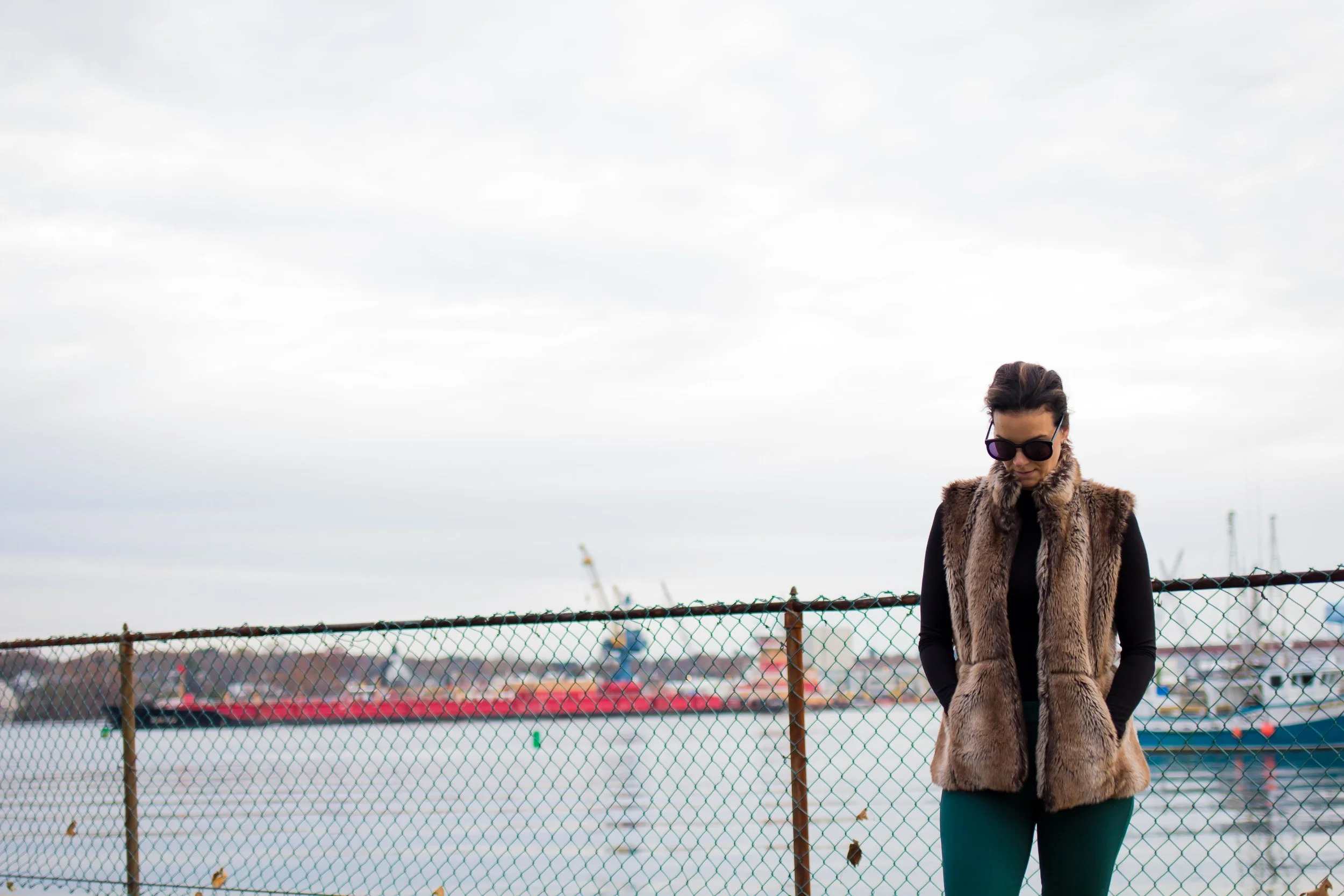 Fall Outfits – Fur Vest Outfit – Faux Fur Outfit – Casual Outfits – Frye Boots Outfit – Weekend Outfits - Fashion for Women – heartandseam.com #heartandseam #fryeboots #fauxfur