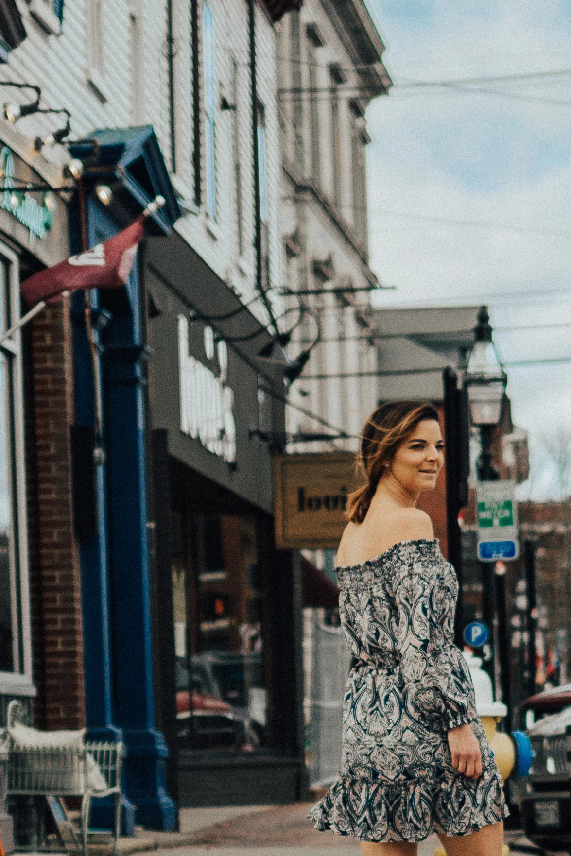 Spring Outfits – Spring Dresses – Paisley Print Dresses – Off-the-shoulder Dresses for Spring- Fashion for Women – heartandseam.com #heartandseam #cupcakesandcashmere