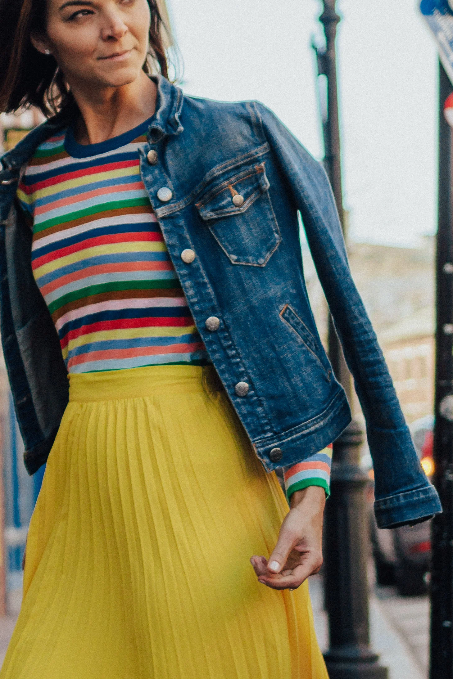 Spring Fashion Trends – Fashion for Women – Rainbow Outfit Ideas – Spring Style Ideas – heartandseam.com #heartandseam #rainbow #springstyle