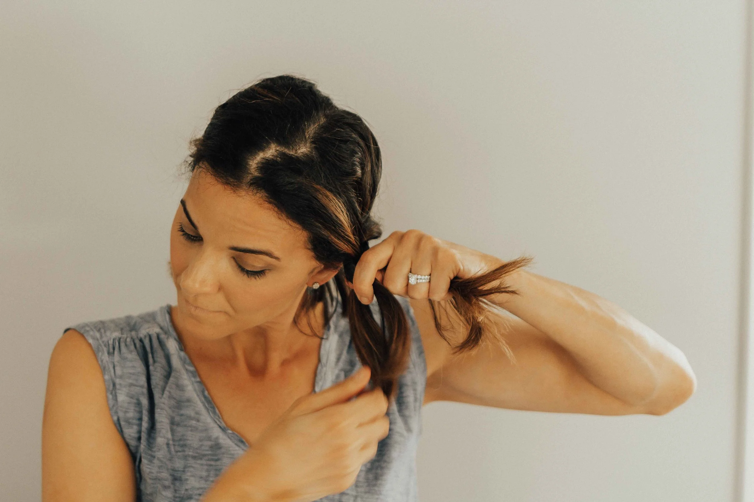 Hair Tutorial - Braided Updo Tutorial - Braided Crown Tutorial - Virtue Haircare - Bob Hair Tutorial - www.heartandseam.com #heartandseam
