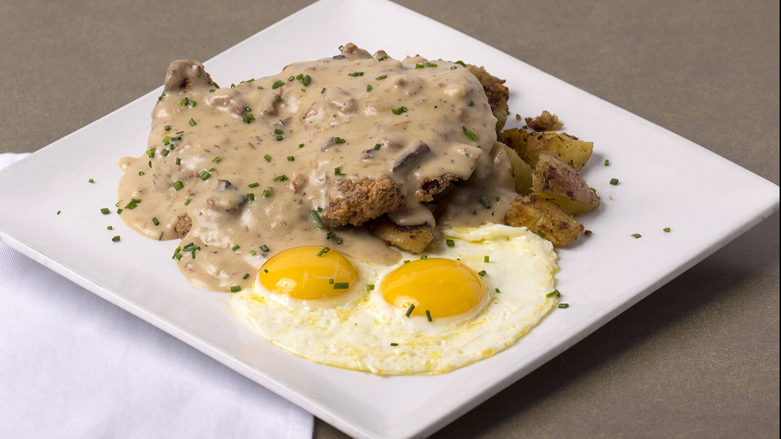 CHICKEN FRIED STEAK (GF)..........$13.50