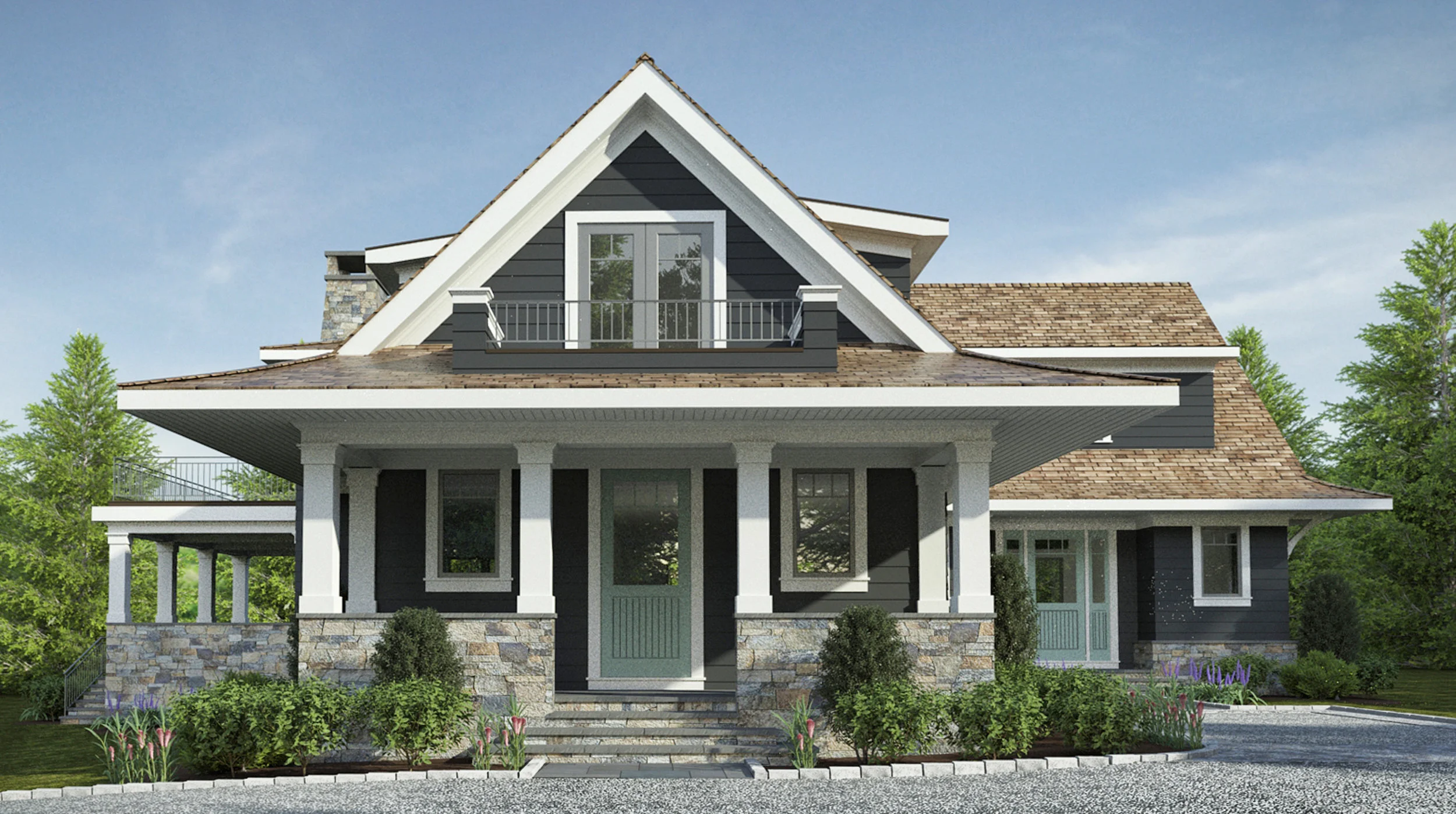 Side Terrace Rendering