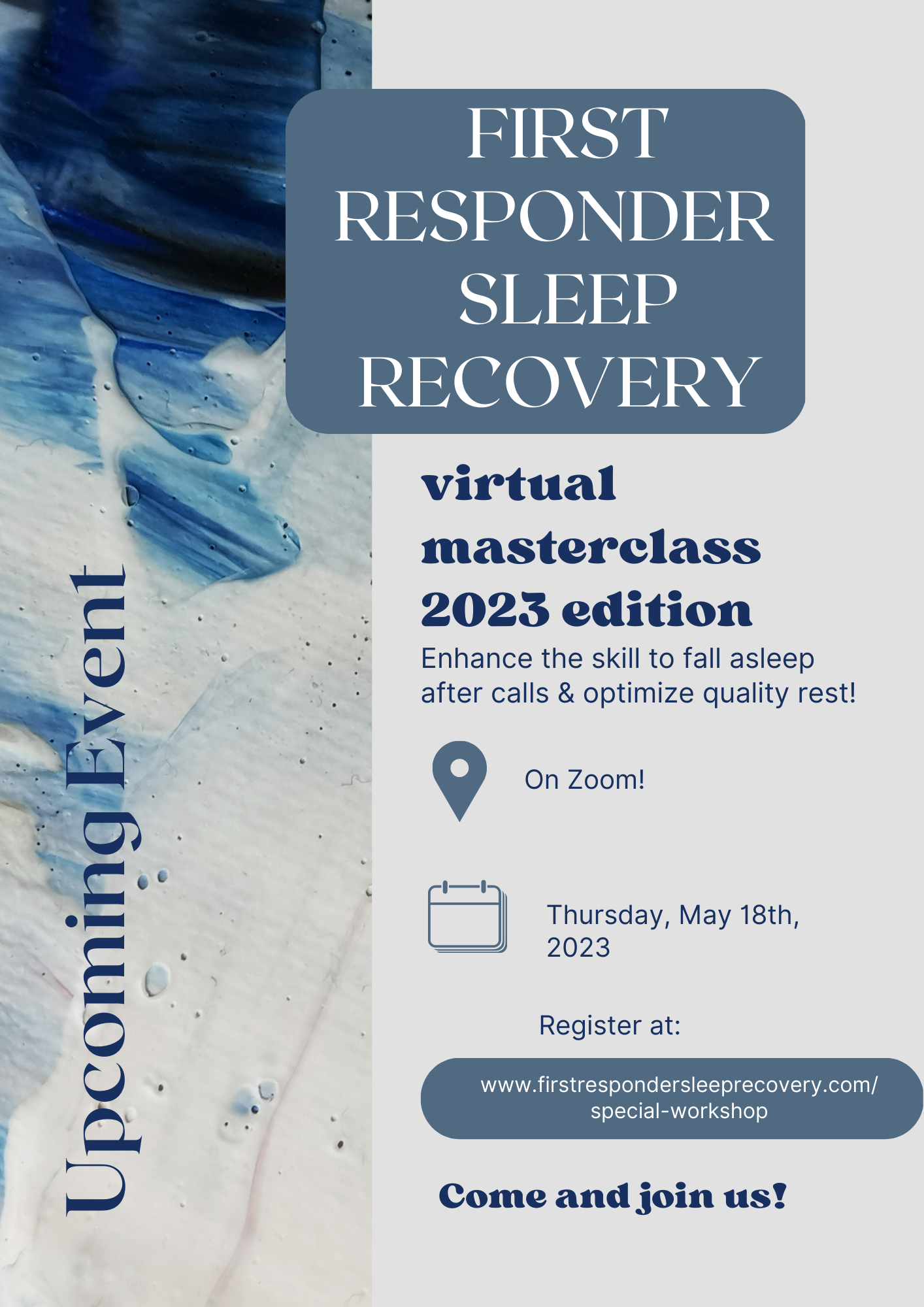 First Responder Sleep Recovery | Virtual Masterclass, 2023 Edition!
