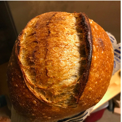 COUNTRY BLONDE A little lighter, creamier, with a smaller percentage of whole wheat - but don’t be fooled, still 100% of the germ intact, and an extra long fermentation process to make available as many nutrients from the grain as possible, and great digestibility, today’s wonder breed. A blend of hard red spring and soft winter wheat. Available in a small or regular size hearth loaf or a regular size pan loaf.