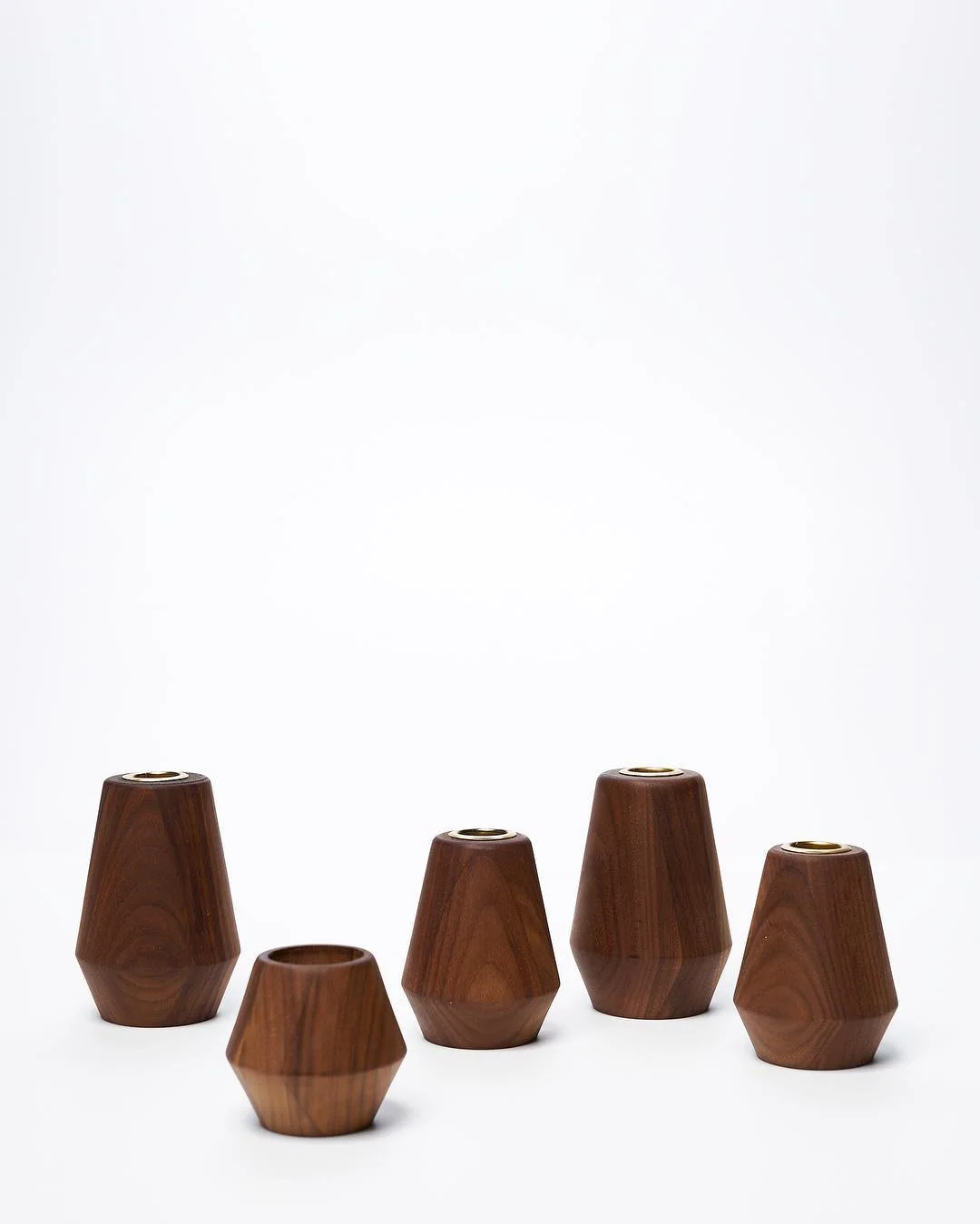 Walnut, Maple, Taper Candle Holder, Decor, Candles, Modern Design
