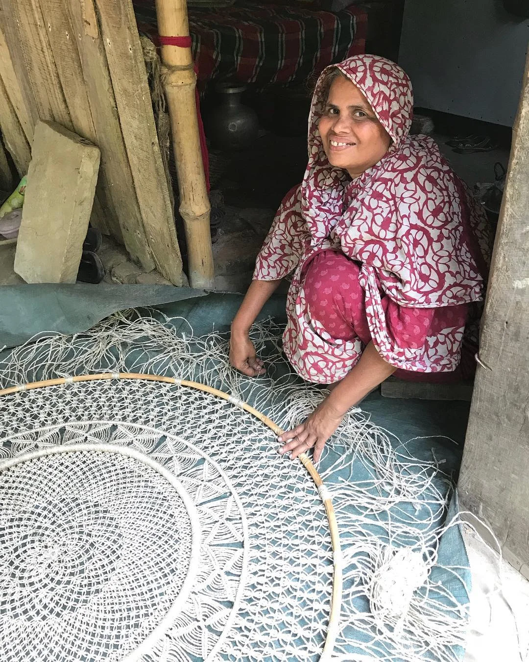 handmade, dharma, wall hanging, woven textiles, natural, artisans, fair trade